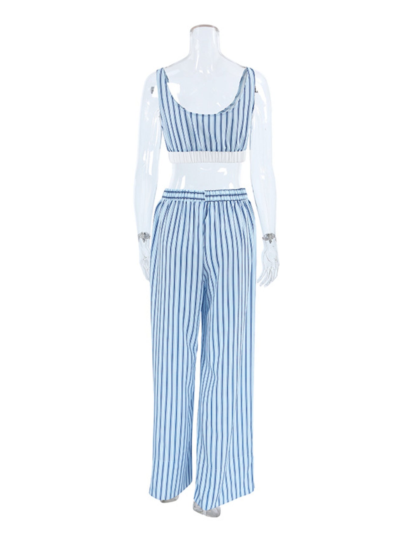 Striped Cami & Shirt And Pants Lounge Set | Minimalist Streetwear | Craftklart