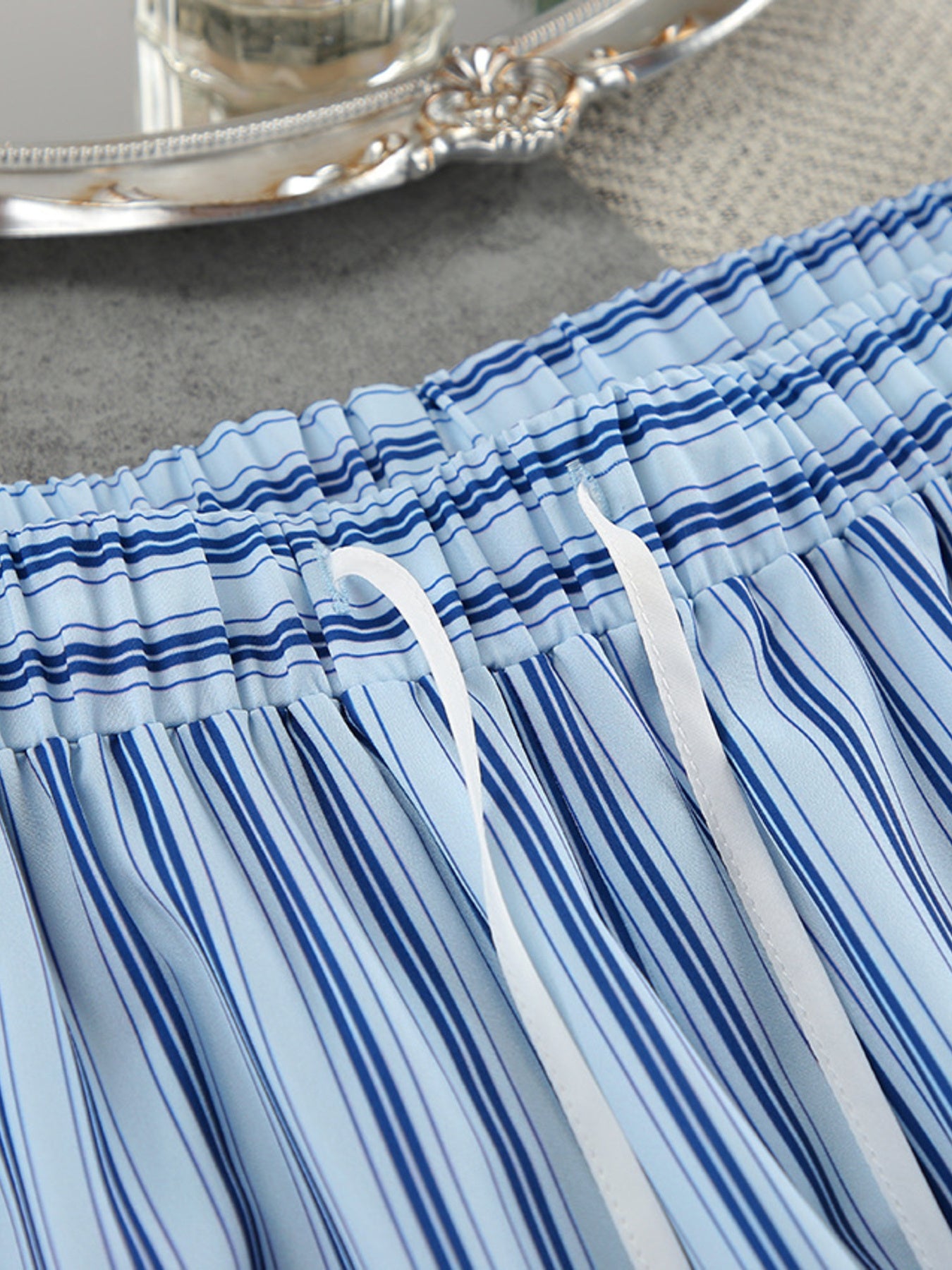 Striped Cami & Shirt And Pants Lounge Set | Minimalist Streetwear | Craftklart