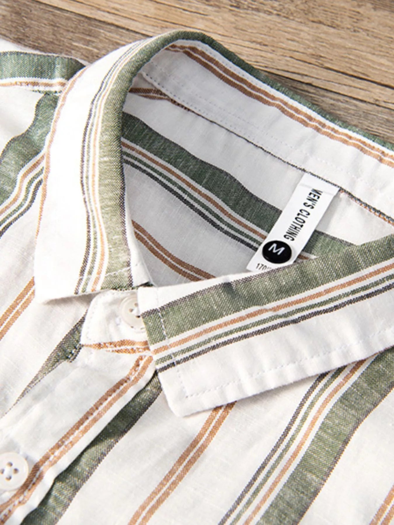 Men's Plus Size Striped Short Sleeve Shirt | Minimalist Streetwear | Craftklart