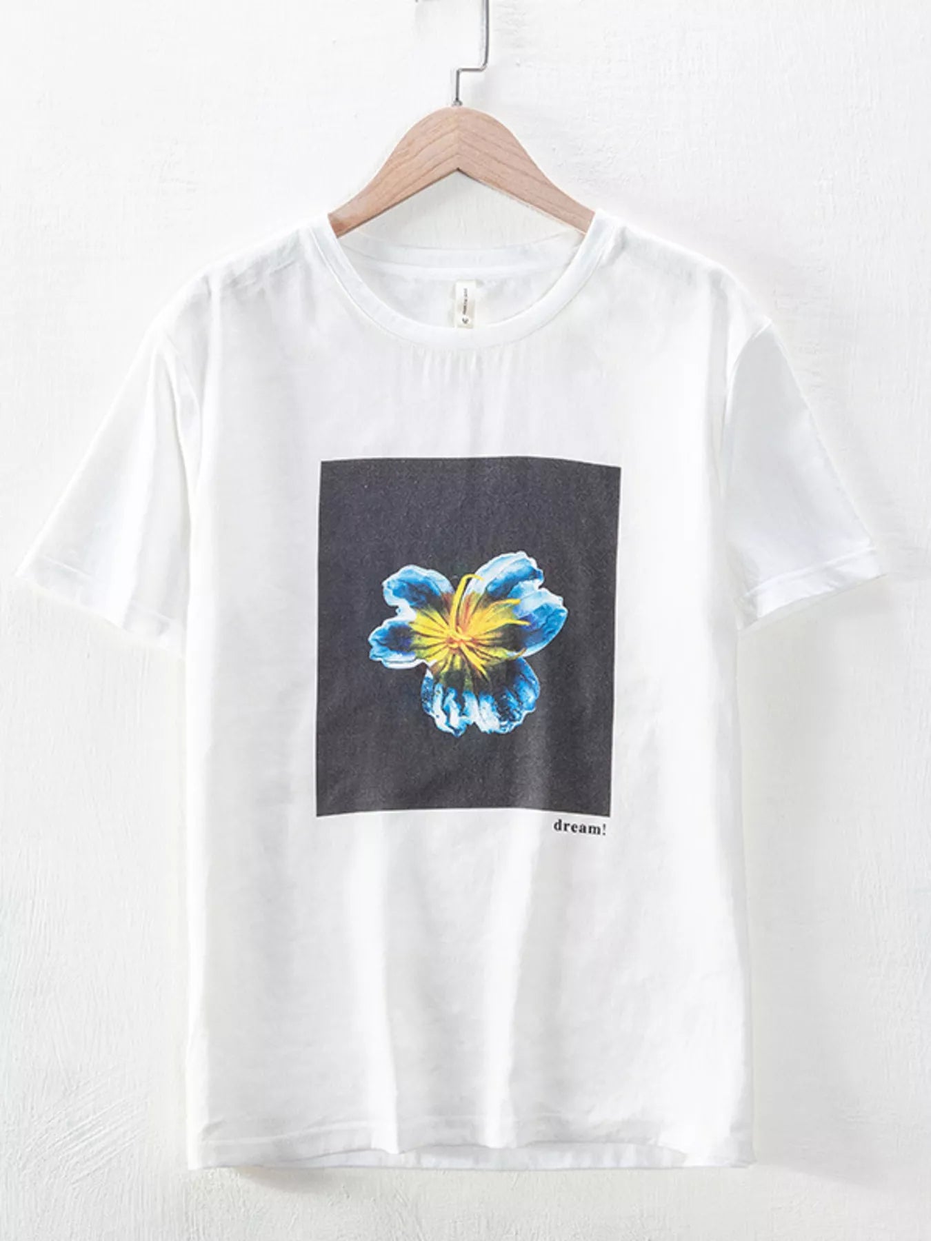 Men's Plus Size Floral Graphic Relaxed Fit T-Shirt | Minimalist Streetwear | Craftklart