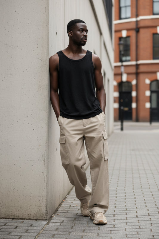 Men's Plus Size Cotton Tank Top – Everyday Essential | Minimalist Streetwear | Craftklart