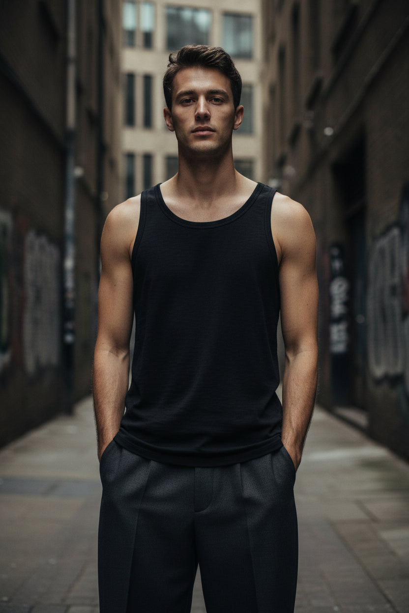 Men's Plus Size Cotton Tank Top – Everyday Essential | Minimalist Streetwear | Craftklart