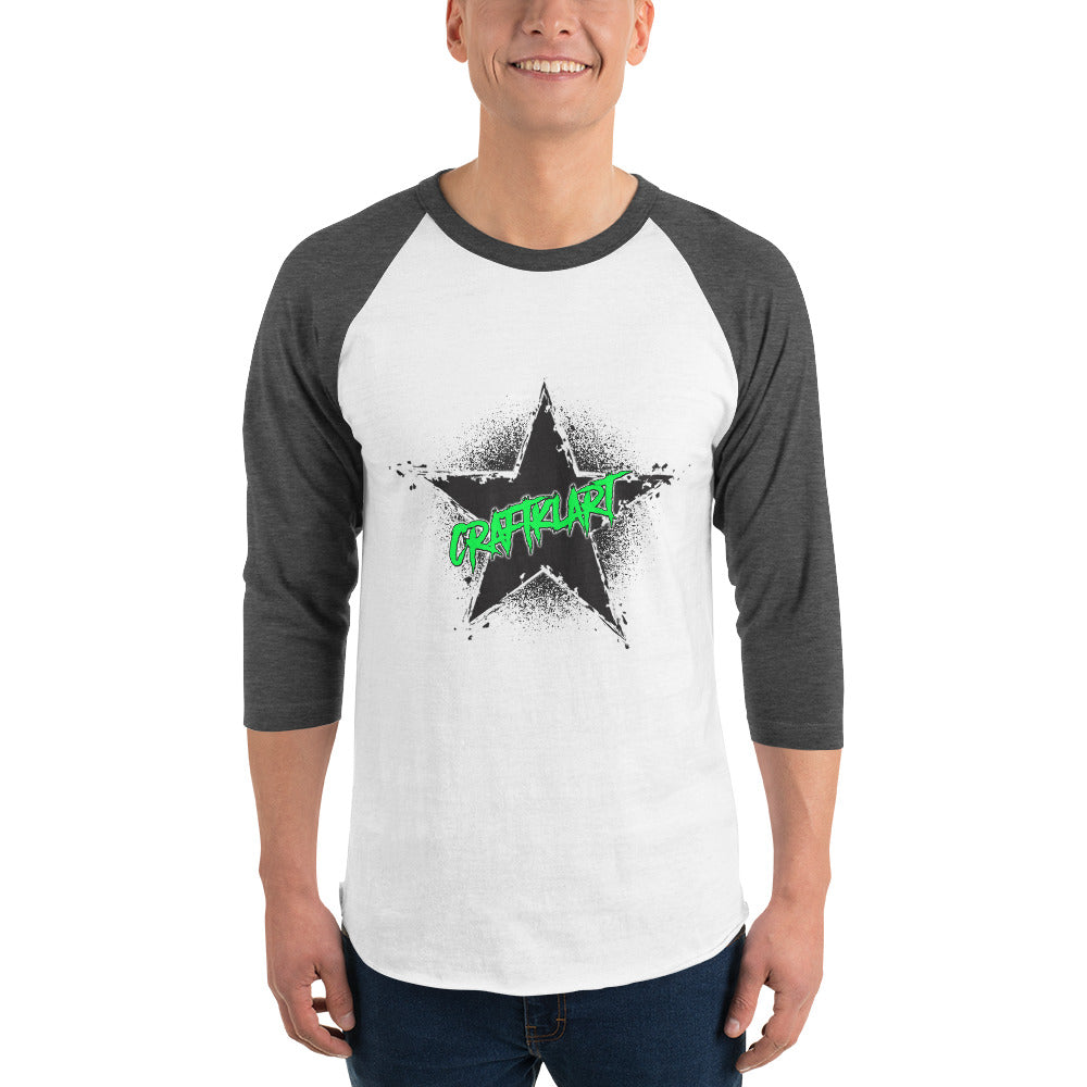 Craftklart 3/4 Sleeve Raglan Shirt - Premium Shirt & Tops from Craftklart.store - Just $18! Shop now at Craftklart.store