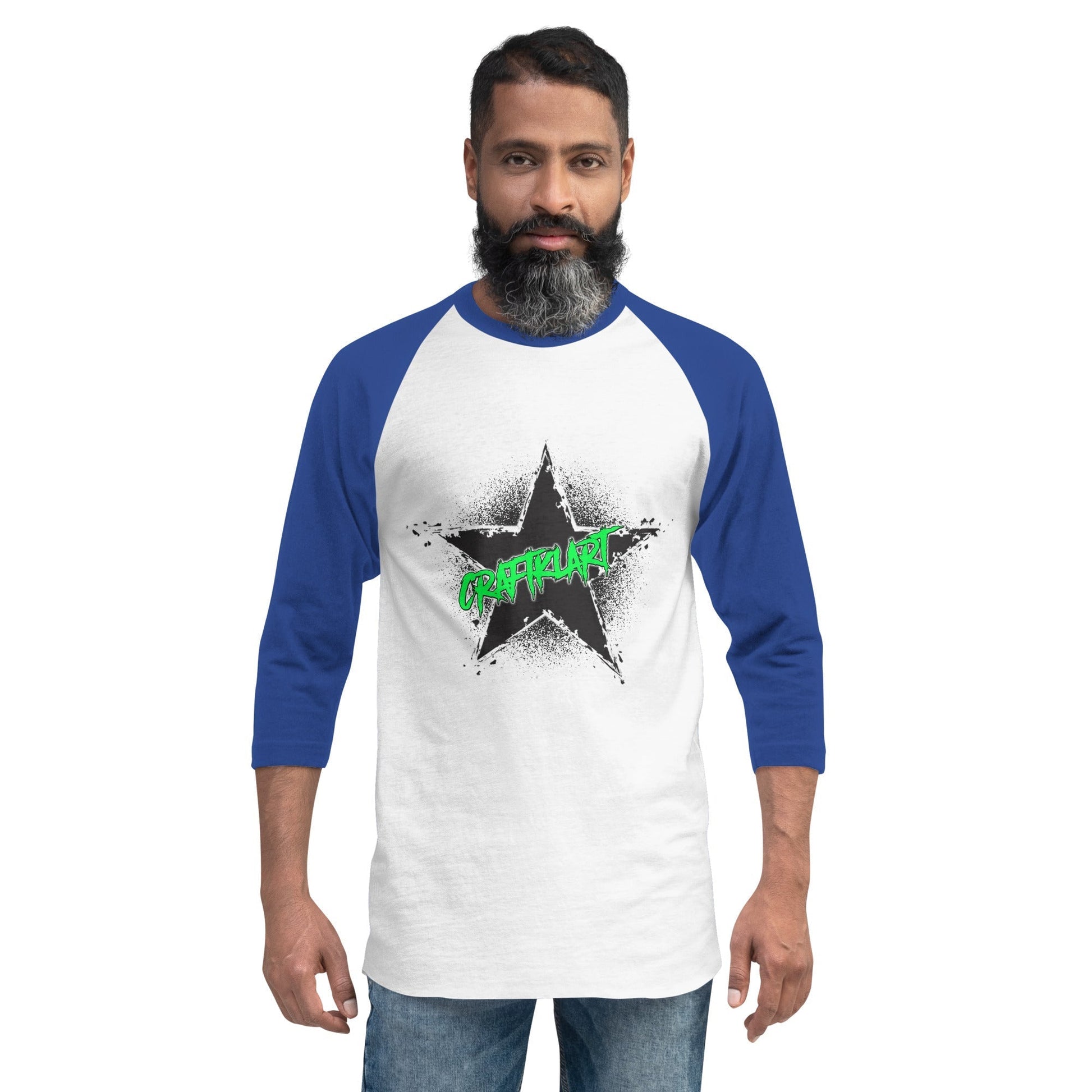 Craftklart 3/4 Sleeve Raglan Shirt - Premium Shirt & Tops from Craftklart.store - Just $18! Shop now at Craftklart.store