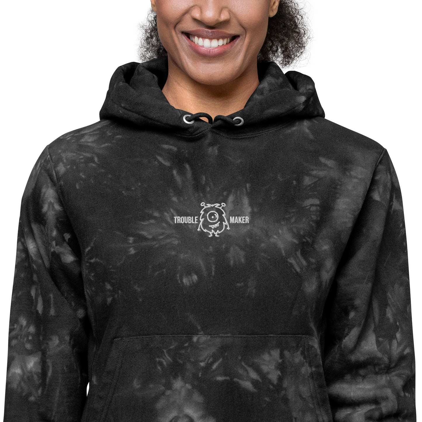 Urban Trouble Maker Champion tie-dye hoodie - Premium Hoodie from Craftklart.store - Just $58! Shop now at Craftklart.store