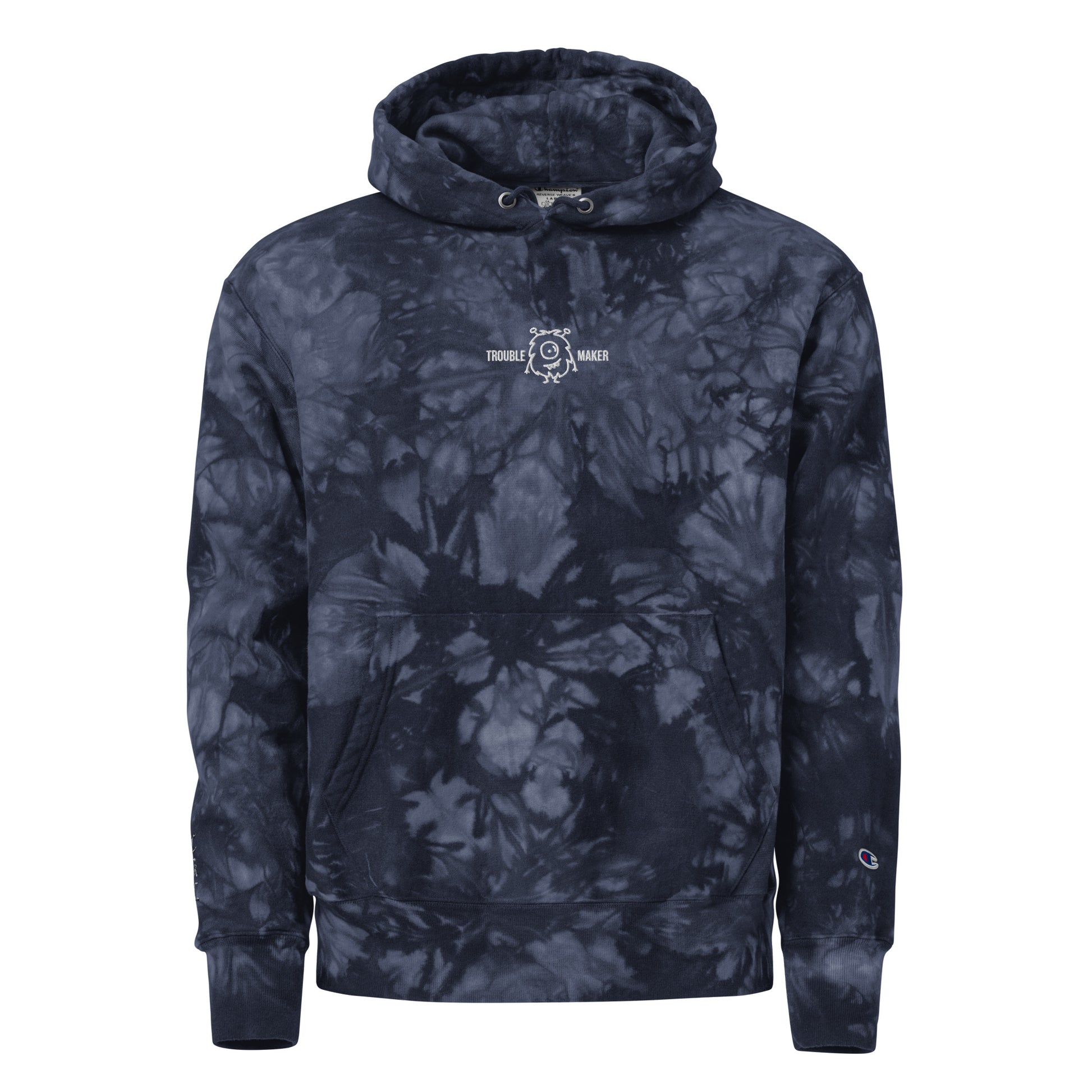 Urban Trouble Maker Champion tie-dye hoodie - Premium Hoodie from Craftklart.store - Just $58! Shop now at Craftklart.store