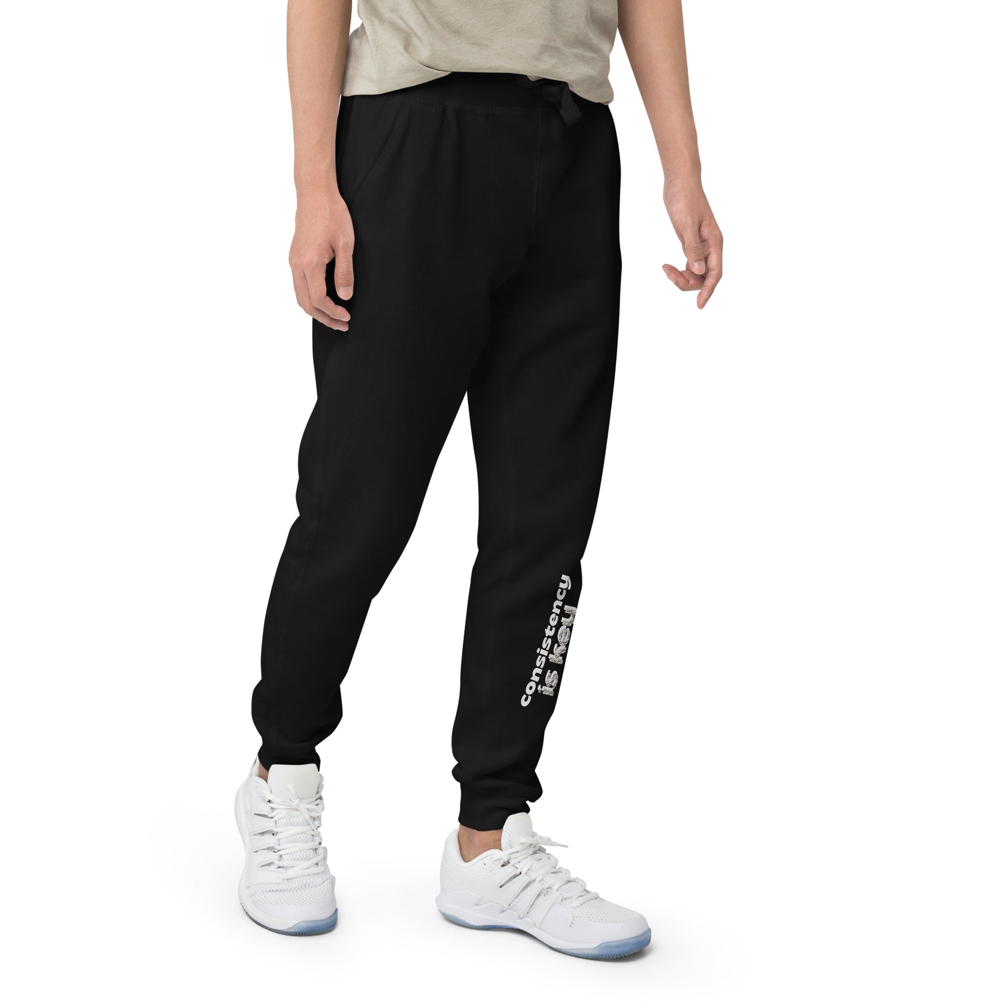 Consistency is Key Unisex Fleece Sweatpants - Premium Joggers from Craftklart.store - Just $28! Shop now at Craftklart.store