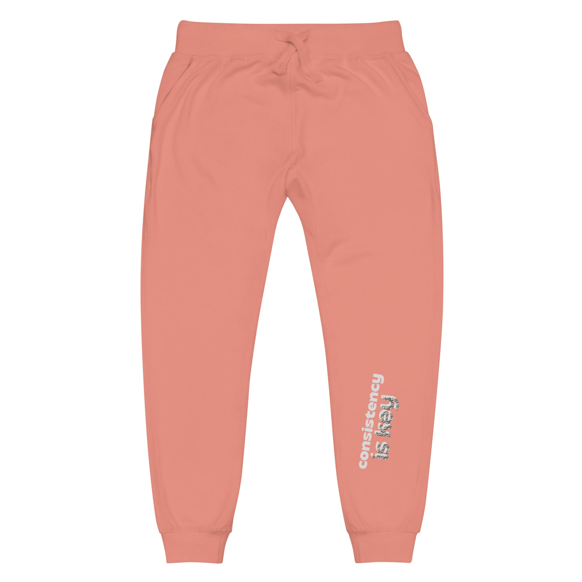 Consistency is Key Unisex Fleece Sweatpants - Premium Joggers from Craftklart.store - Just $28! Shop now at Craftklart.store