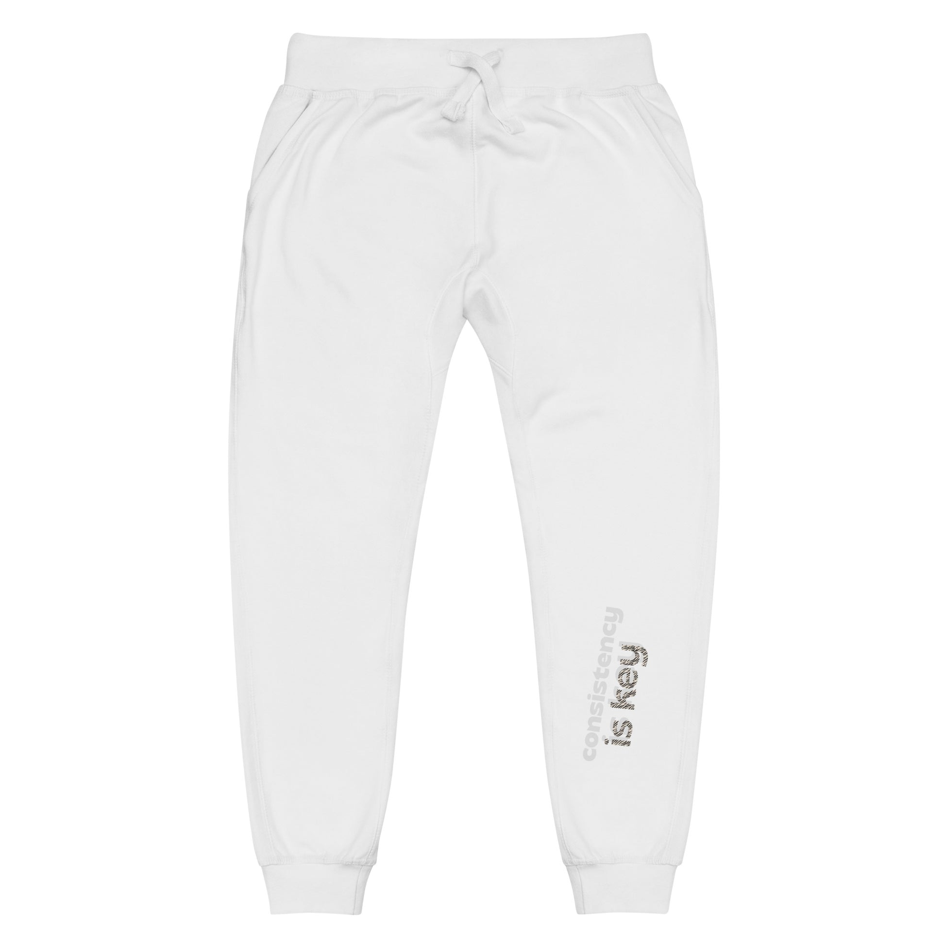 Consistency is Key Unisex Fleece Sweatpants - Premium Joggers from Craftklart.store - Just $28! Shop now at Craftklart.store