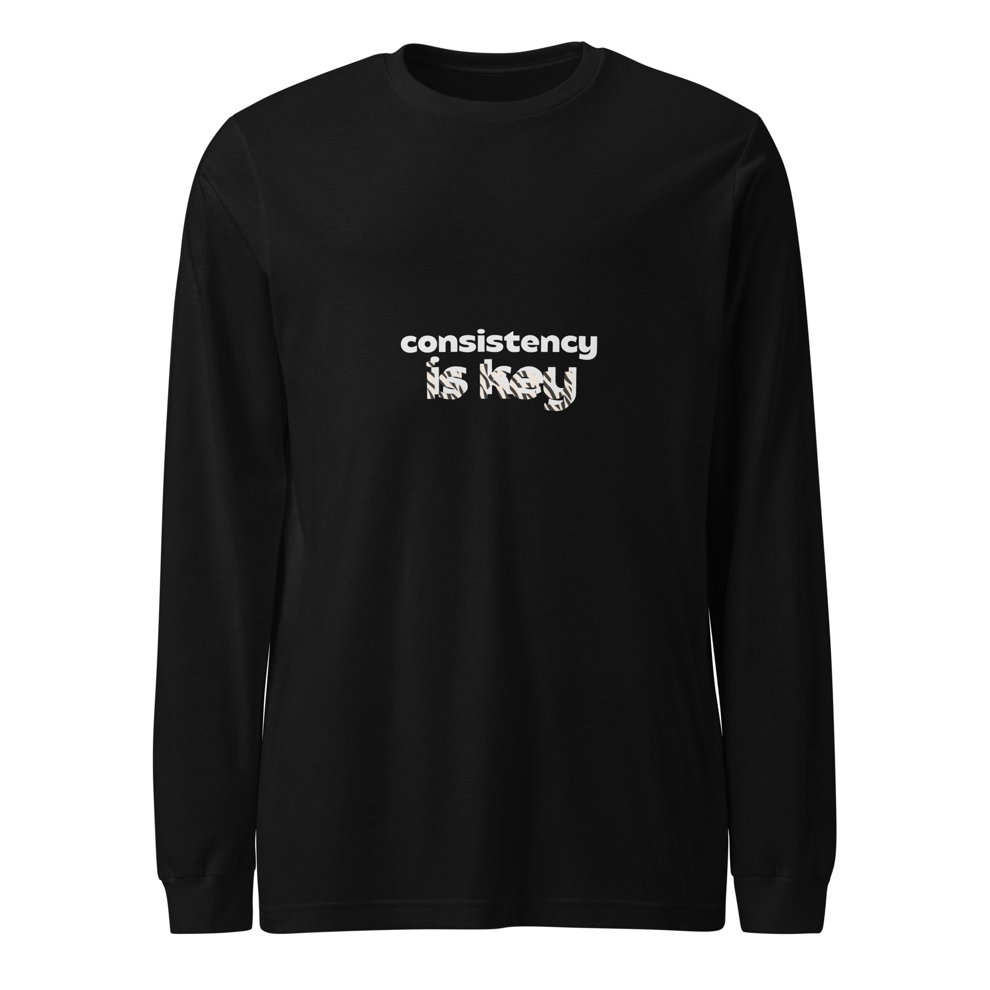 Unisex Consistency is Key Long Sleeve Tee - Premium Sweater from Craftklart.store - Just $18.98! Shop now at Craftklart.store