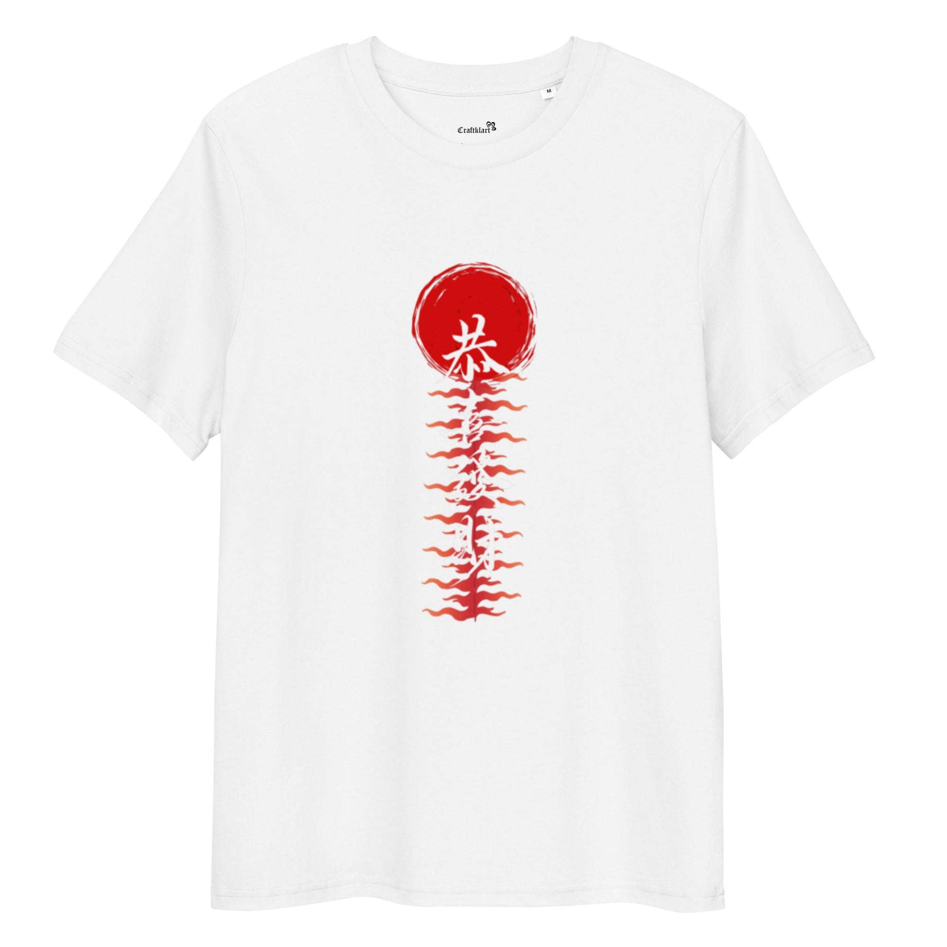 Craftklart Japanese Print Organic Cotton T-shirt - Premium T-Shirt from Craftklart.store - Just $18! Shop now at Craftklart.store