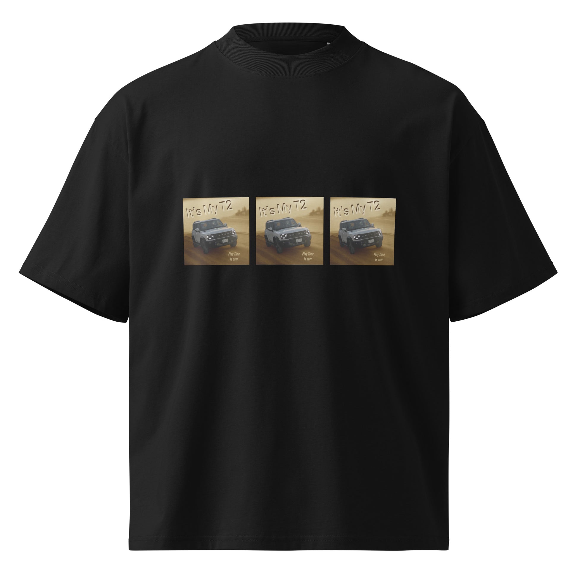 Unisex Organic Oversized High Neck T-shirt - Premium T-Shirt from Craftklart.store - Just $24! Shop now at Craftklart.store