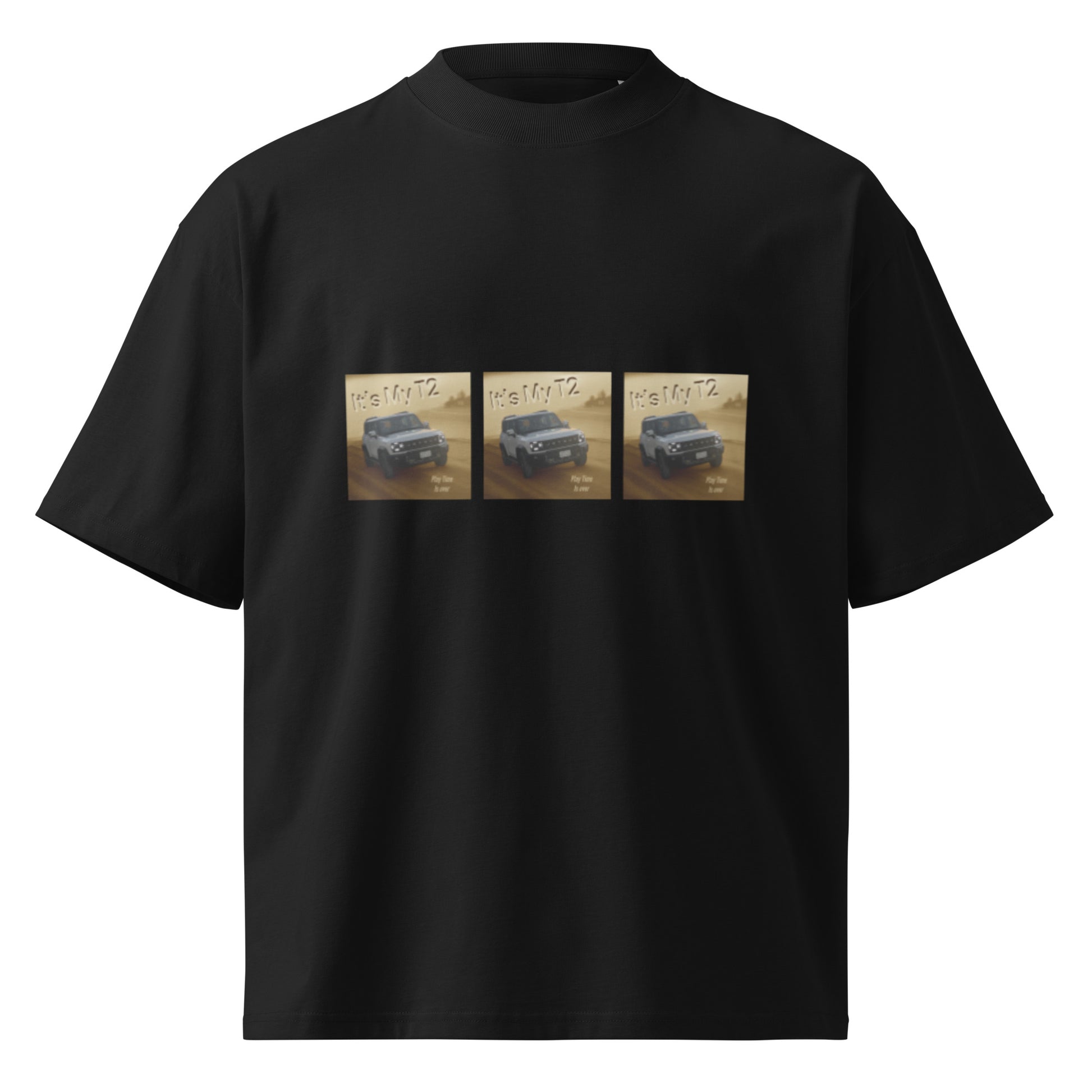 Unisex Organic Oversized High Neck T-shirt - Premium  from Craftklart.store - Just $24! Shop now at Craftklart.store