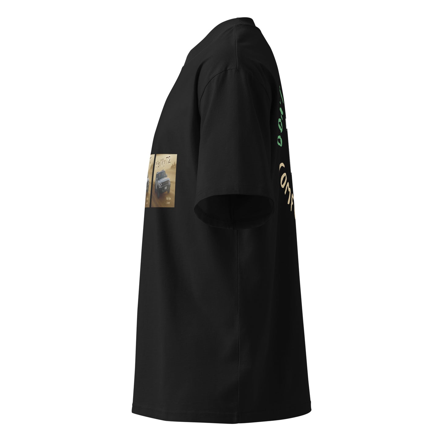 Unisex Organic Oversized High Neck T-shirt - Premium T-Shirt from Craftklart.store - Just $24! Shop now at Craftklart.store