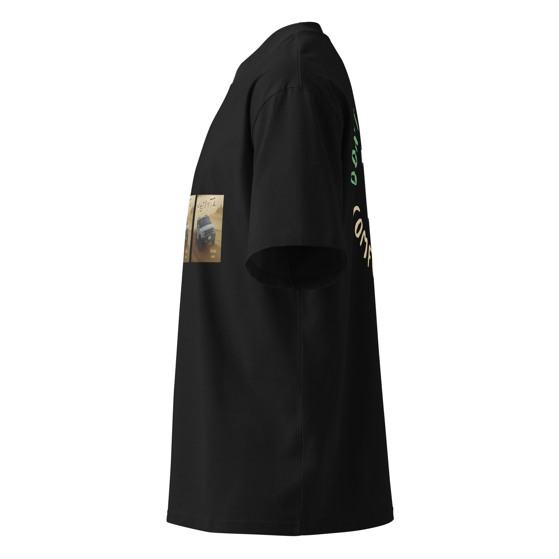 Unisex Organic Oversized High Neck T-shirt - Premium T-Shirt from Craftklart.store - Just $24! Shop now at Craftklart.store