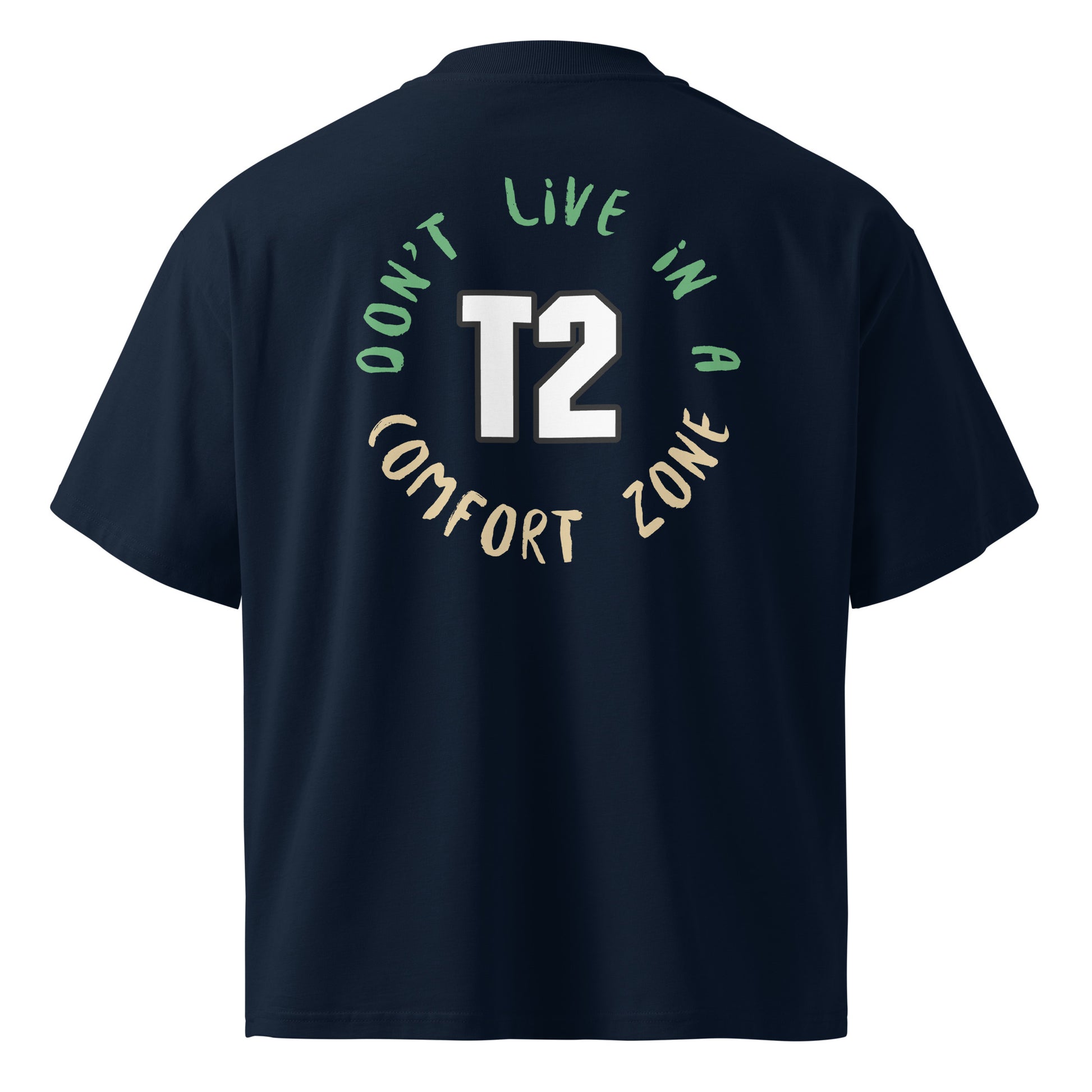 Unisex Organic Oversized High Neck T-shirt - Premium T-Shirt from Craftklart.store - Just $24! Shop now at Craftklart.store