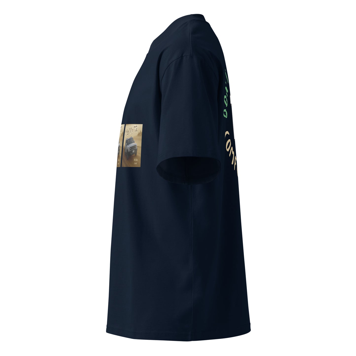 Unisex Organic Oversized High Neck T-shirt - Premium T-Shirt from Craftklart.store - Just $24! Shop now at Craftklart.store