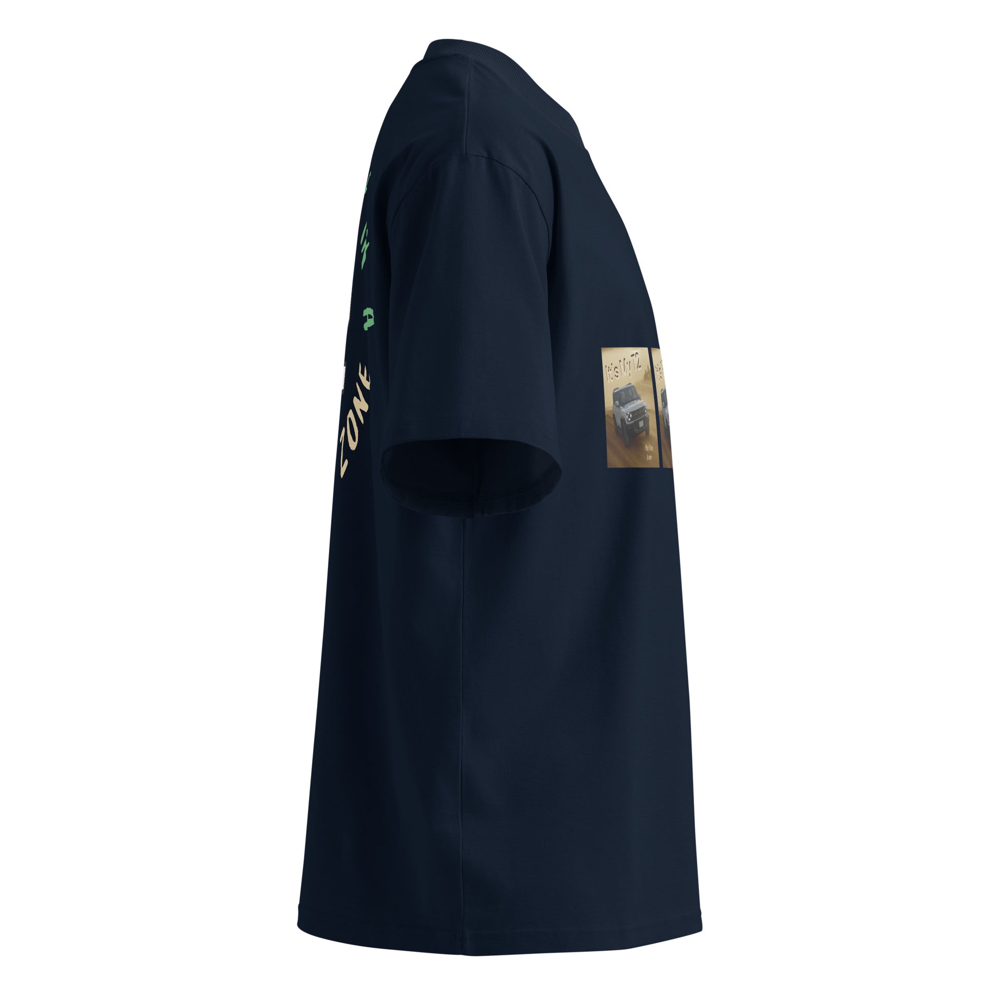 Unisex Organic Oversized High Neck T-shirt - Premium T-Shirt from Craftklart.store - Just $24! Shop now at Craftklart.store