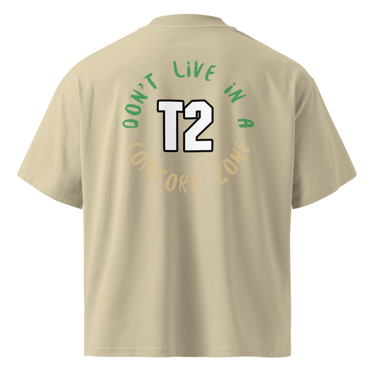 Unisex Organic Oversized High Neck T-shirt - Premium T-Shirt from Craftklart.store - Just $24! Shop now at Craftklart.store