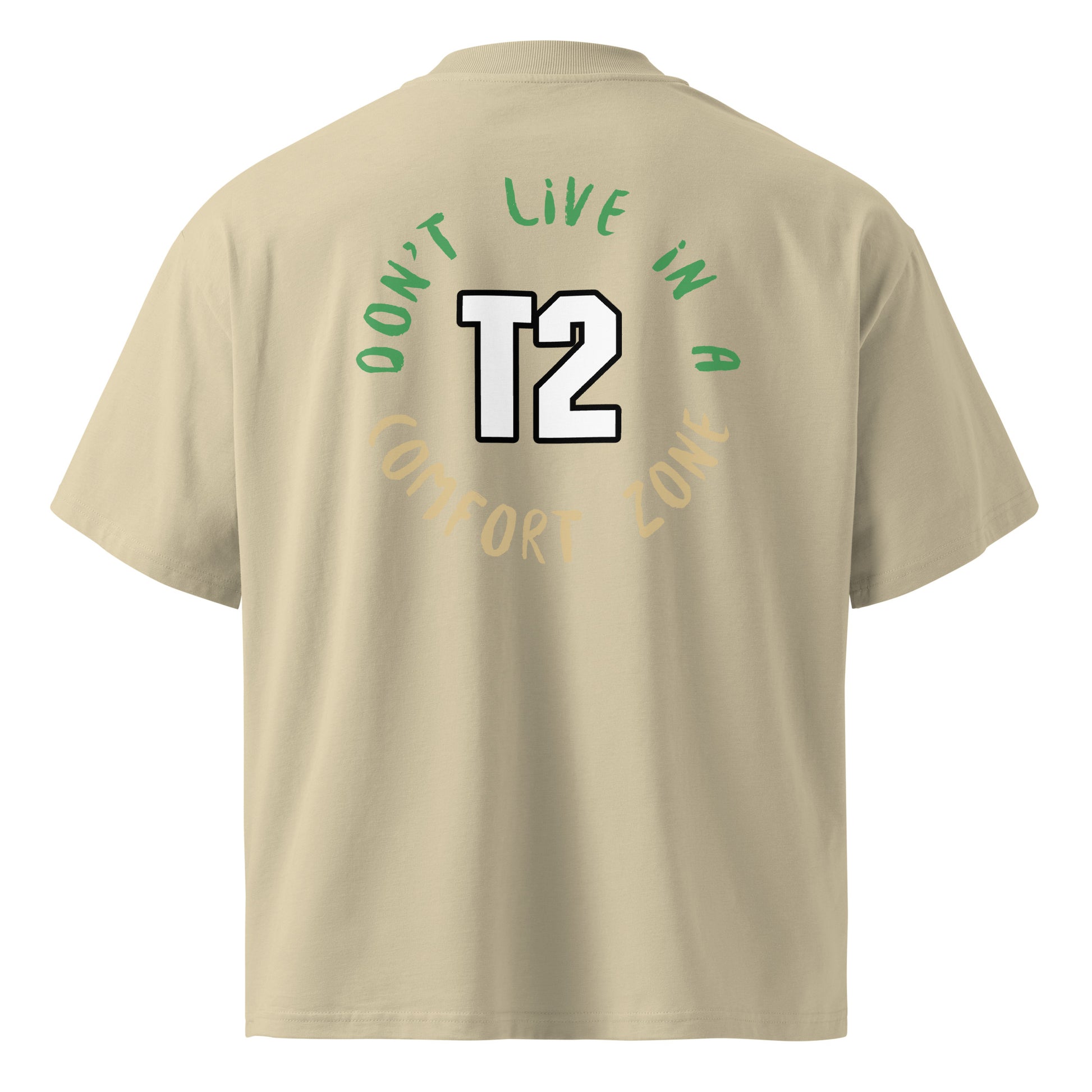 Unisex Organic Oversized High Neck T-shirt - Premium T-Shirt from Craftklart.store - Just $24! Shop now at Craftklart.store