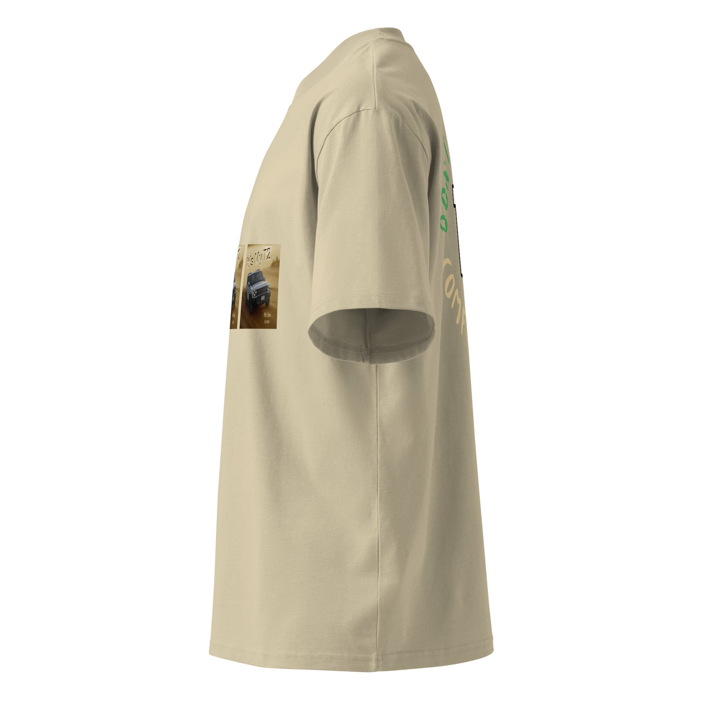 Unisex Organic Oversized High Neck T-shirt - Premium T-Shirt from Craftklart.store - Just $24! Shop now at Craftklart.store