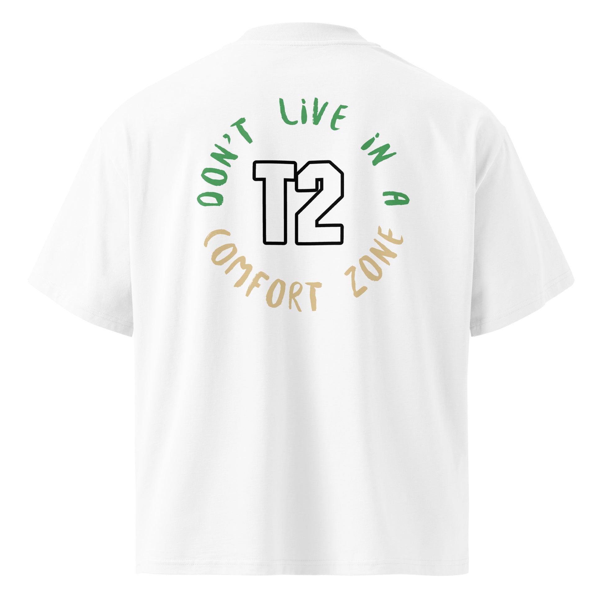 Unisex Organic Oversized High Neck T-shirt - Premium T-Shirt from Craftklart.store - Just $24! Shop now at Craftklart.store