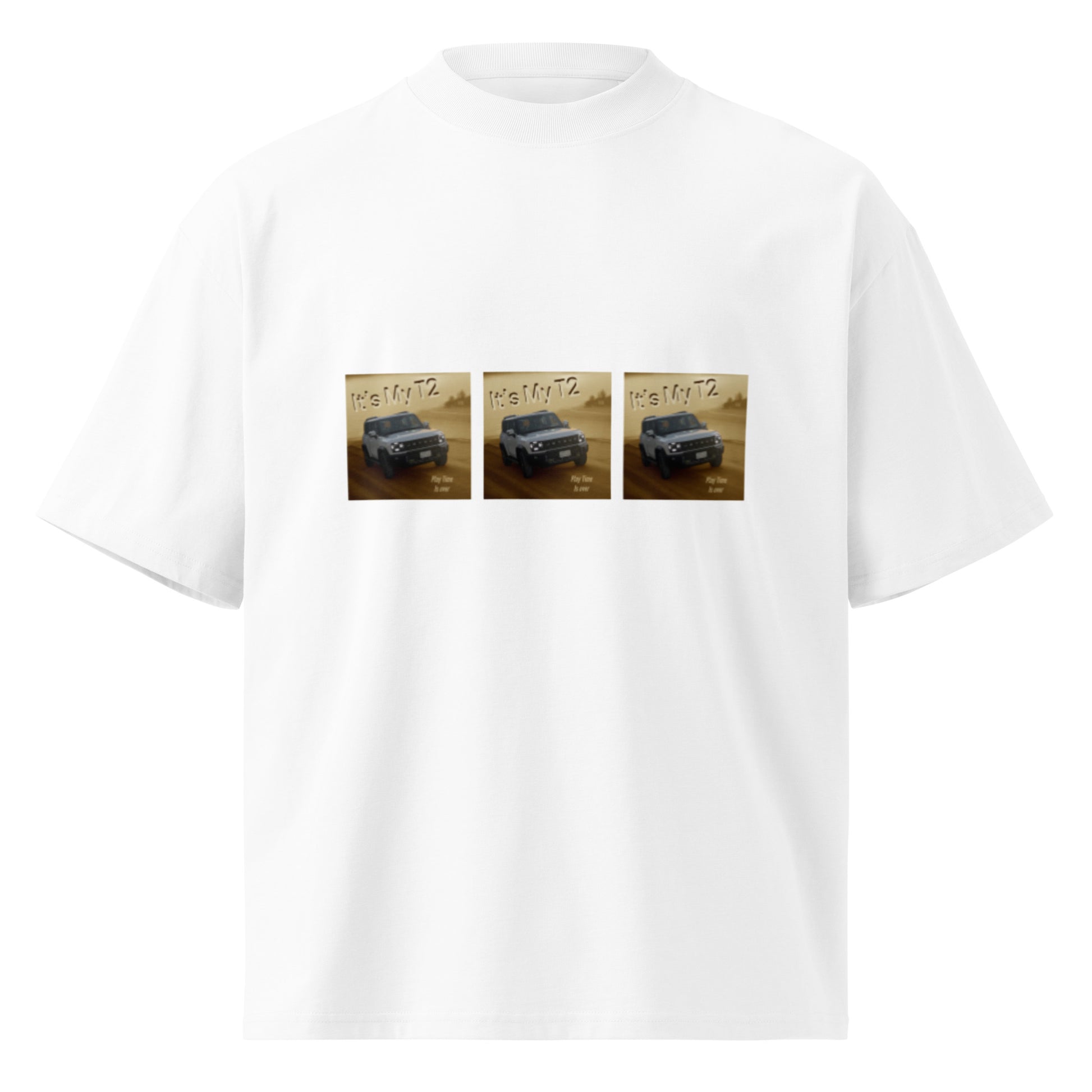 Unisex Organic Oversized High Neck T-shirt - Premium  from Craftklart.store - Just $24! Shop now at Craftklart.store