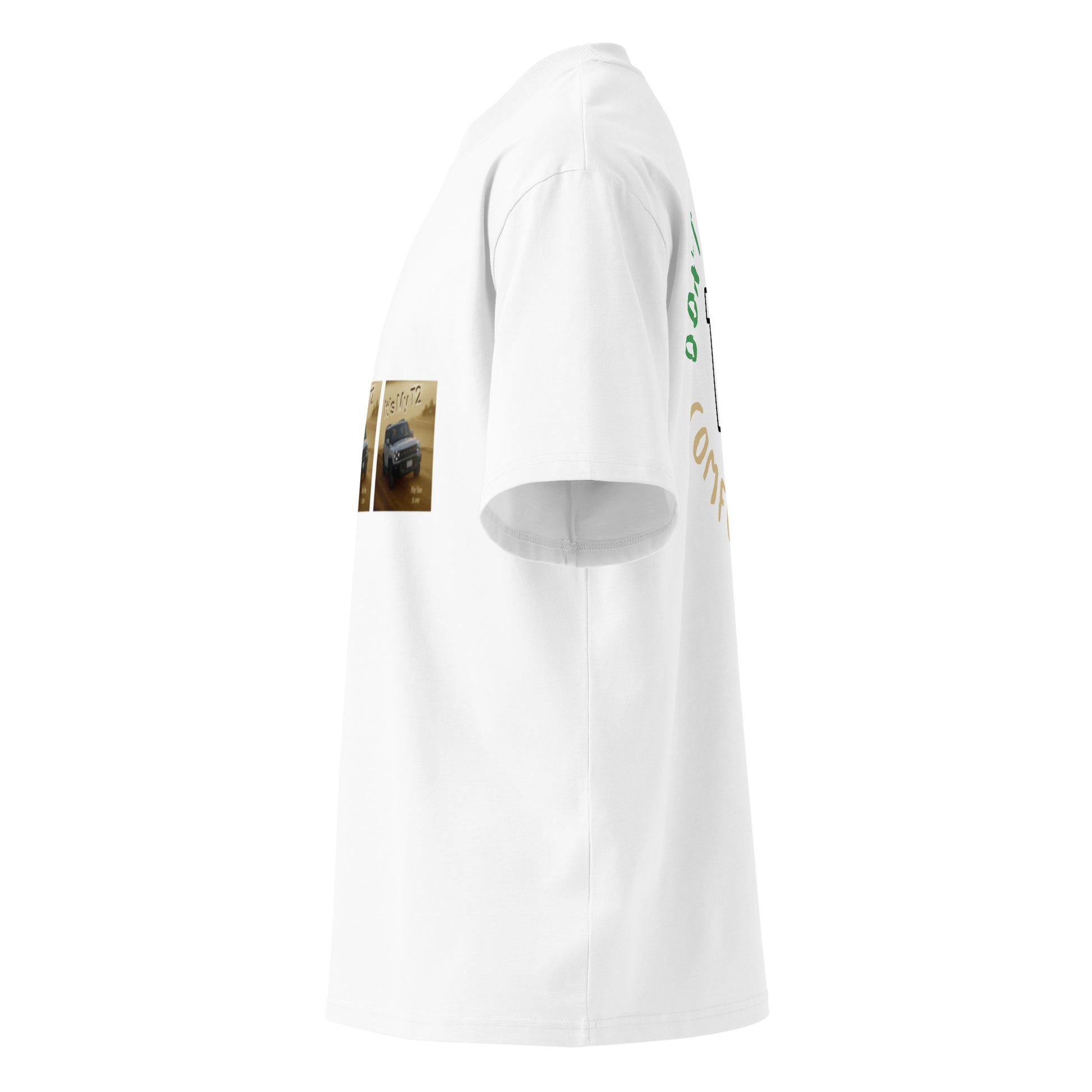 Unisex Organic Oversized High Neck T-shirt - Premium  from Craftklart.store - Just $24! Shop now at Craftklart.store