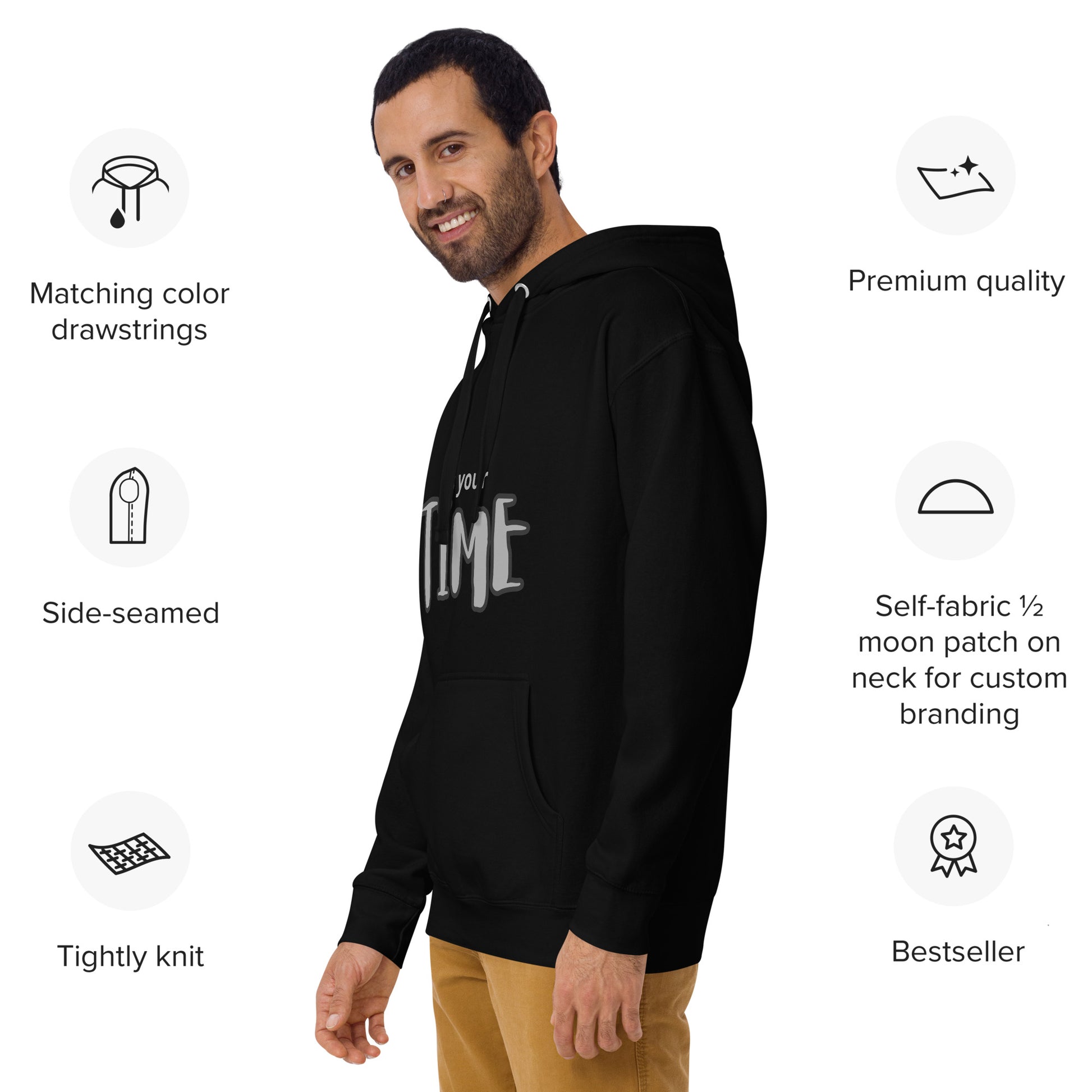 CKL Its Time Hoodie - Premium Hoodie from Craftklart.store - Just $45.50! Shop now at Craftklart.store