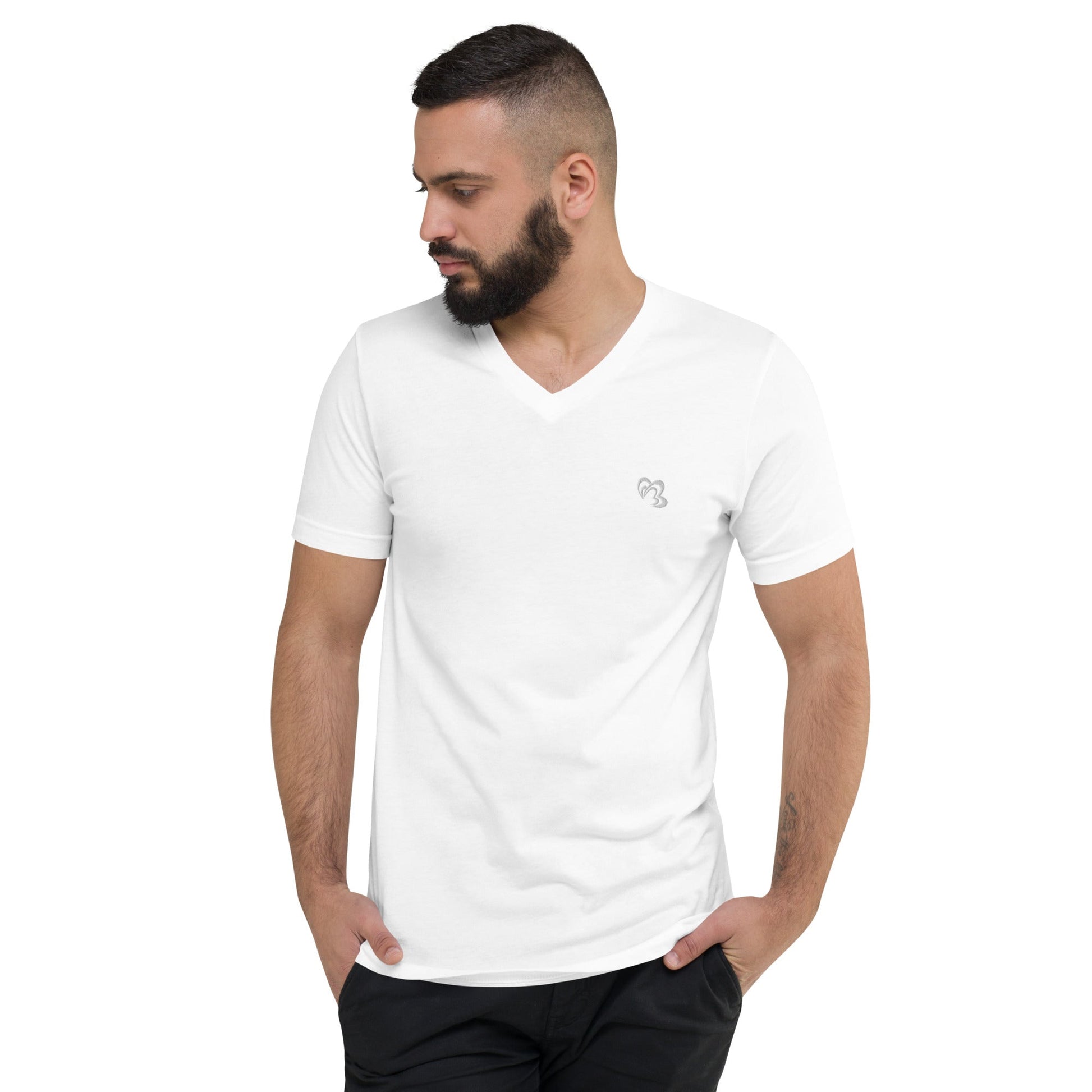 Craftklart Men's Short Sleeve V-Neck T-Shirt - Premium T-shirt from Craftklart - Just $23.00! Shop now at Craftklart