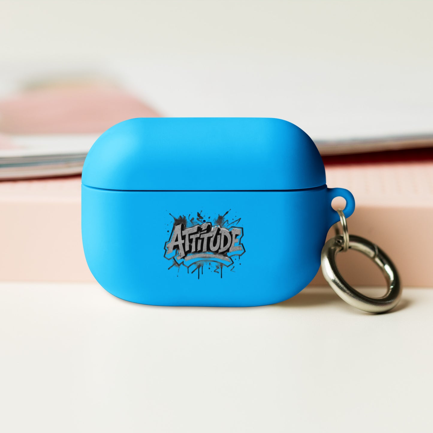 Black custom rubber case for AirPods by Urban Fashion & Streetwear, designed as a stylish accessory for AirPods.