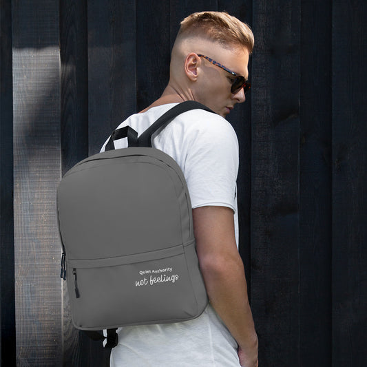 Quiet Authority Urban Backpack – Water-Resistant Laptop Bag | Minimalist Streetwear | Craftklart