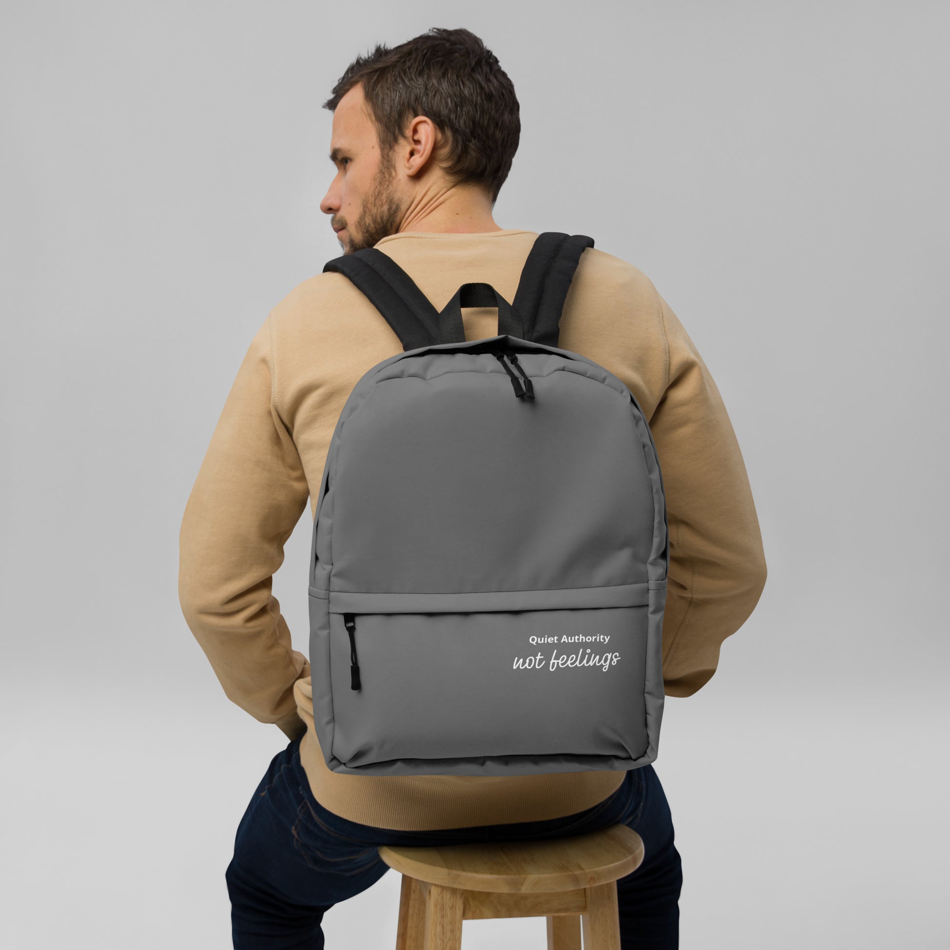 Quiet Authority Urban Backpack – Water-Resistant Laptop Bag | Minimalist Streetwear | Craftklart