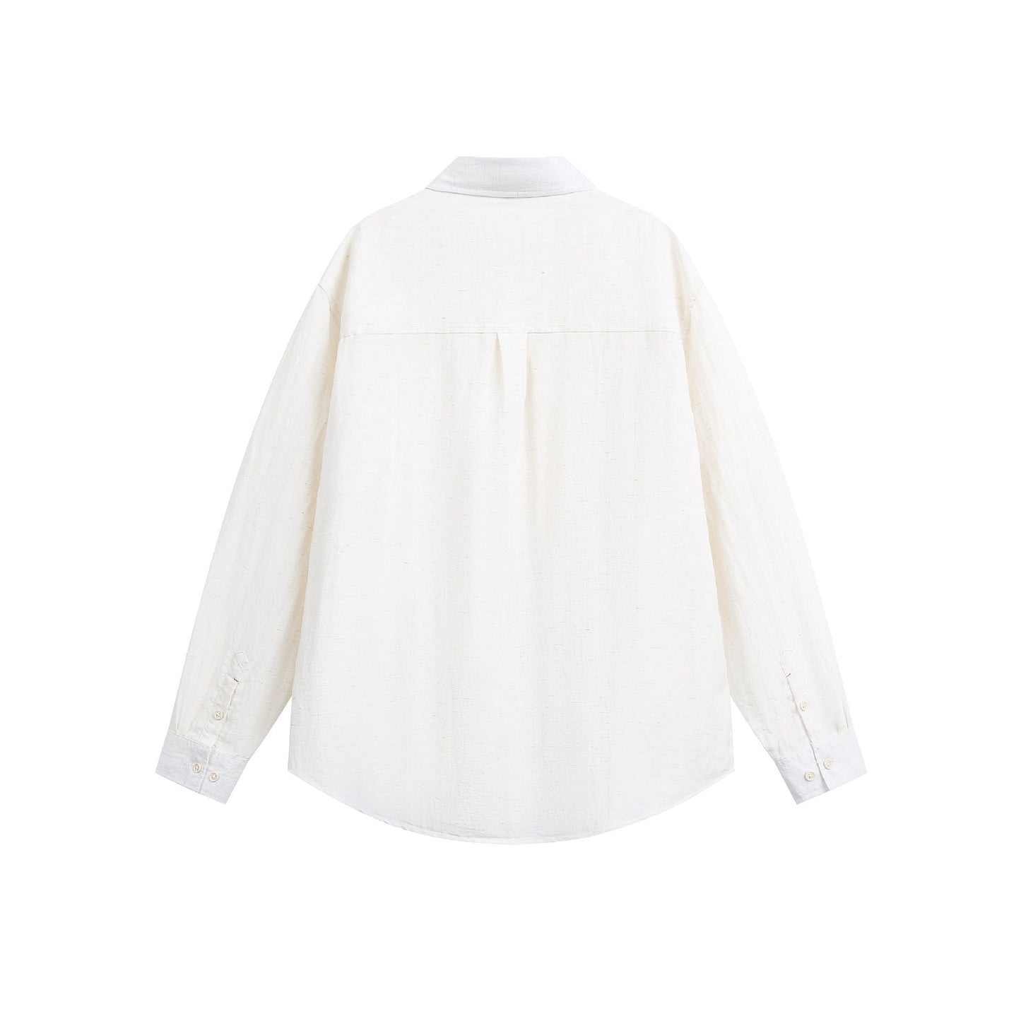 Urban Fashion & Streetwear | Craftklart minimalist beige long sleeve shirt with a loose fit and buttoned cuffs