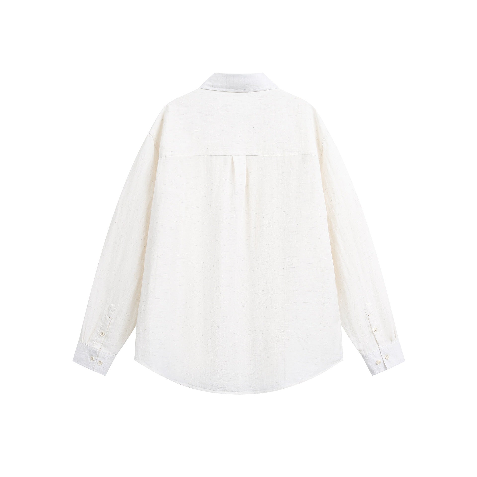 Urban Fashion & Streetwear | Craftklart minimalist beige long sleeve shirt with a loose fit and buttoned cuffs