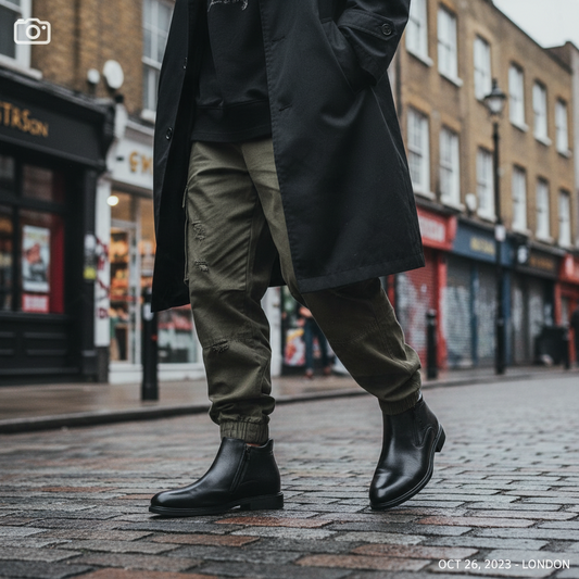 Men's Craftklart Aldgate black ankle boots in an urban streetwear style