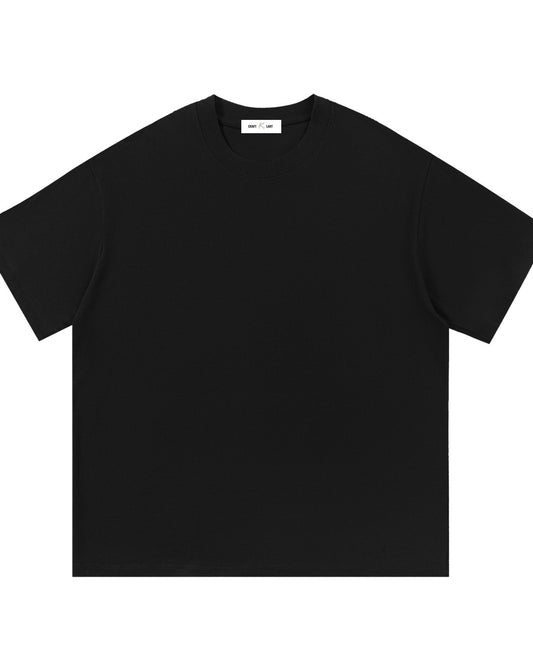 Urban Fashion & Streetwear | Craftklart black heavyweight cotton crew neck t-shirt with a relaxed unisex fit.