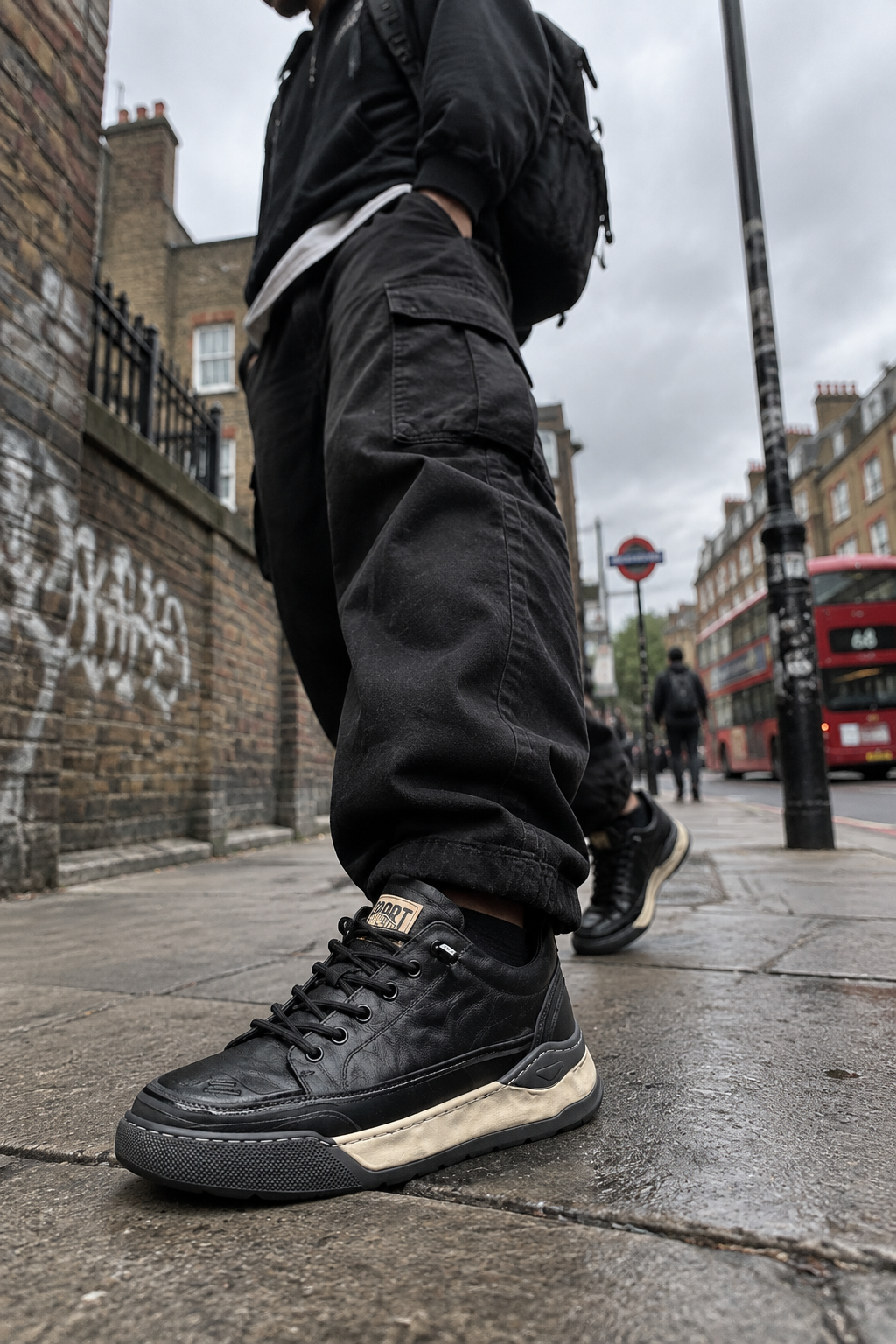Shadowline Leather Sneakers