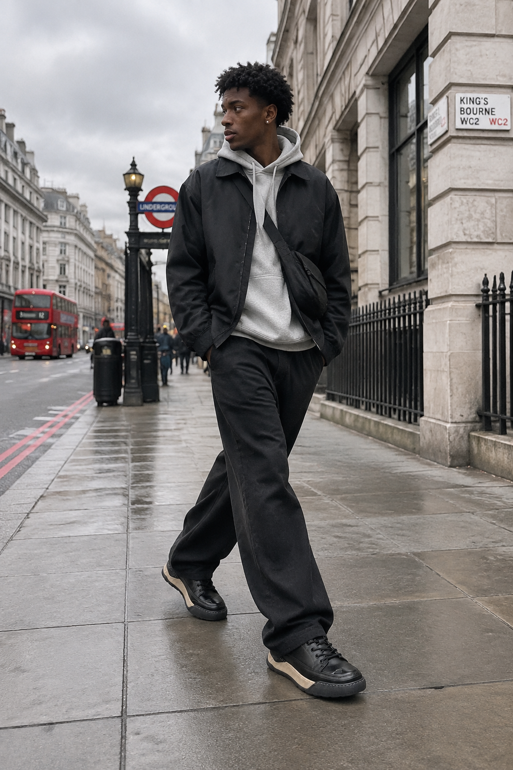 Shadowline Leather Sneakers