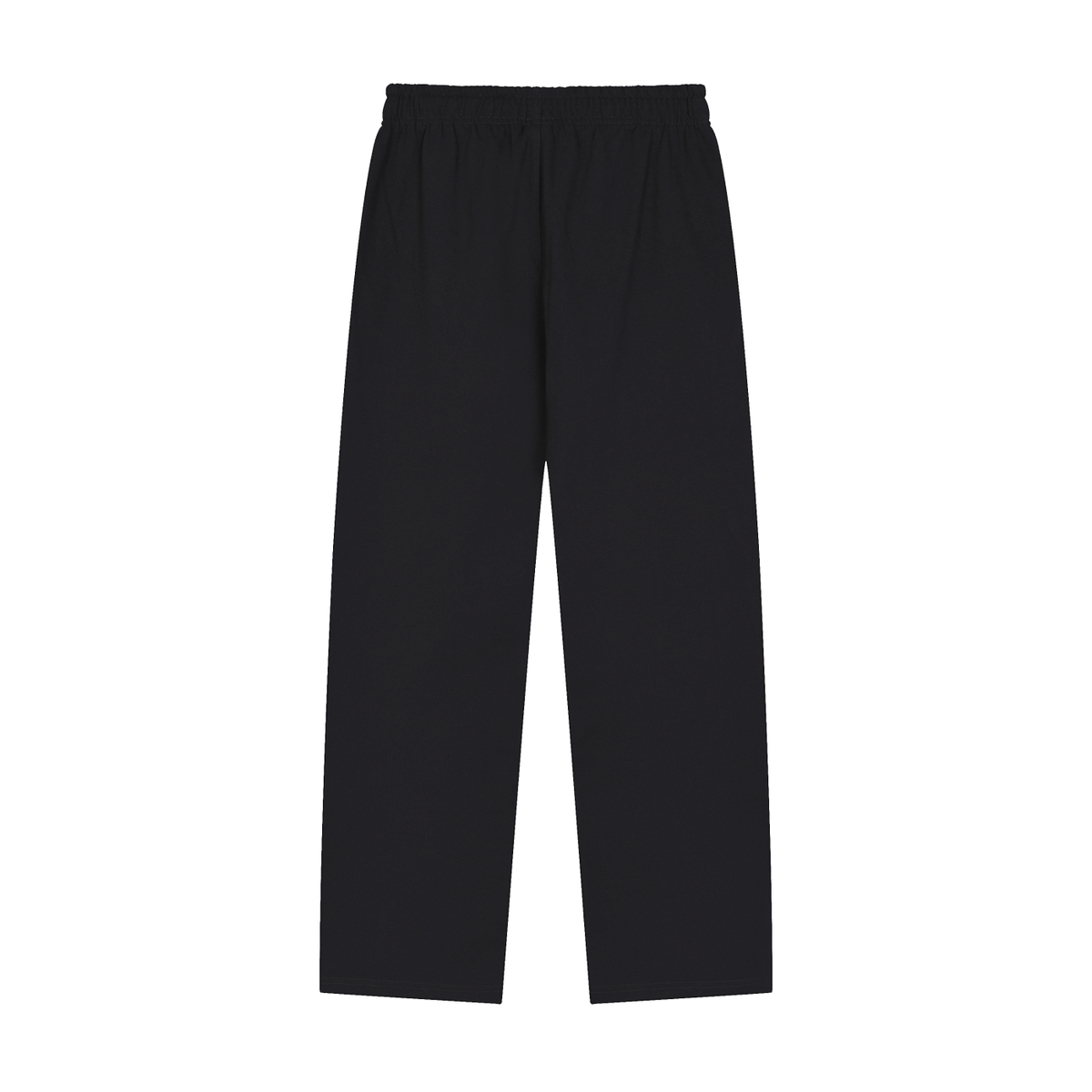 Urban Fashion & Streetwear | Craftklart black straight-leg sweatpants with an elastic waistband and drawstring.
