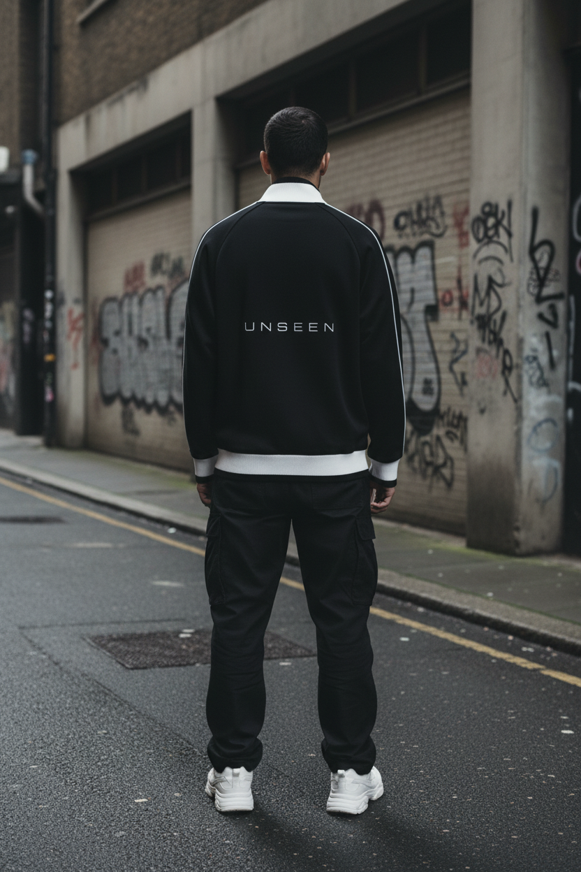 Colour Block Raglan Zip Track Jacket — Full Zip Streetwear