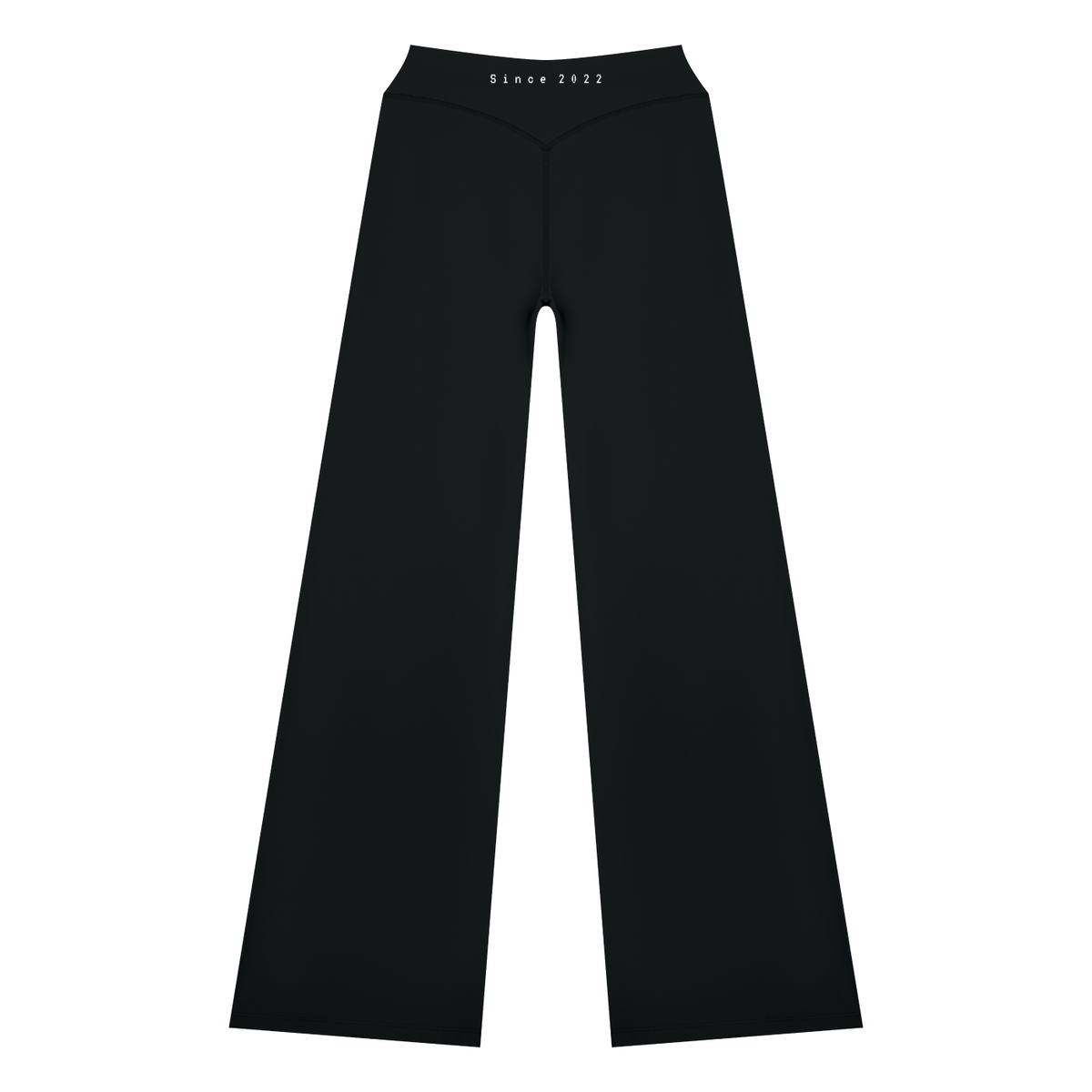 Urban Fashion & Streetwear | Craftklart black high rise yoga pants with a straight leg fit and elastic waistband.