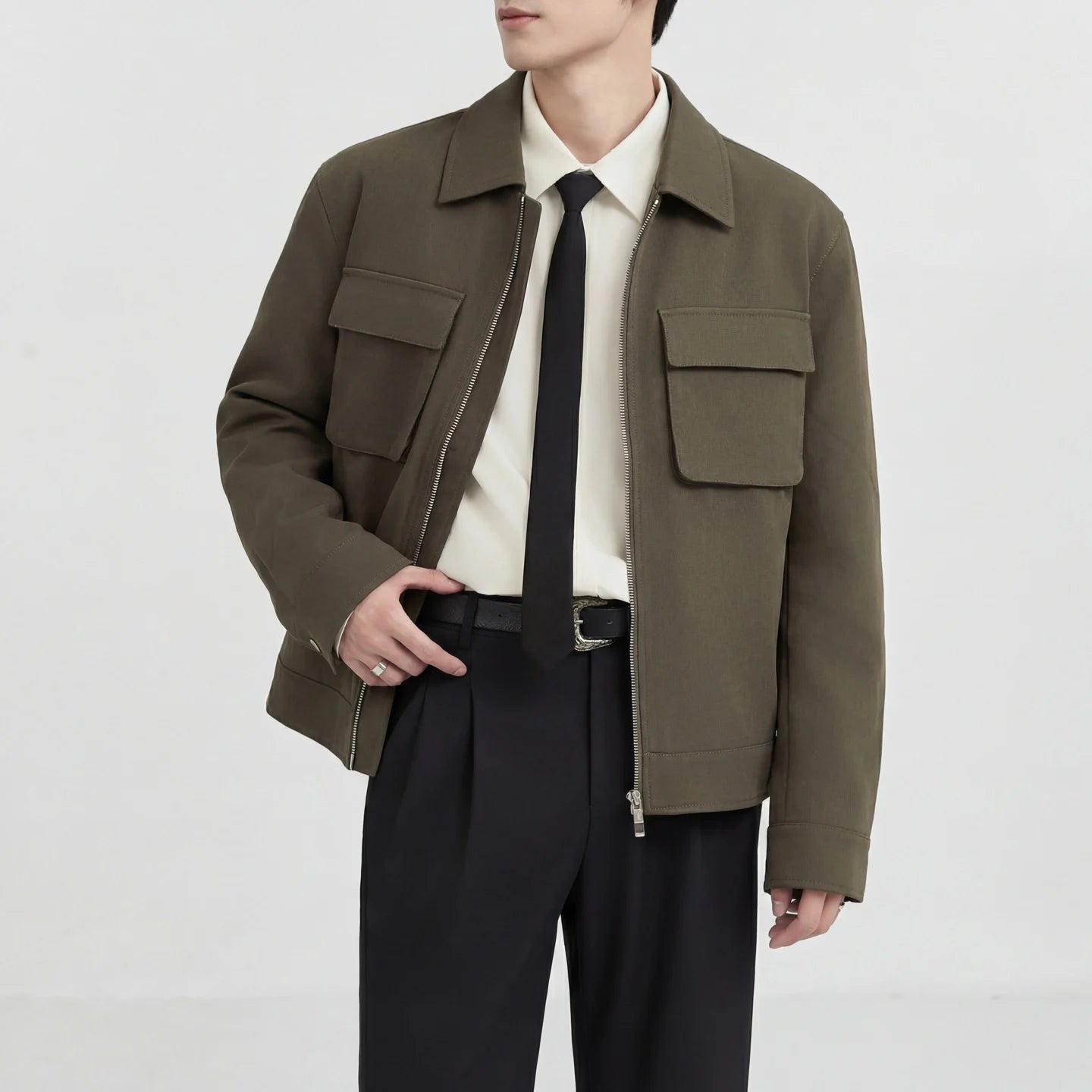 Men's Old Money Korean Casual Business Jacket | Minimalist Streetwear | Craftklart