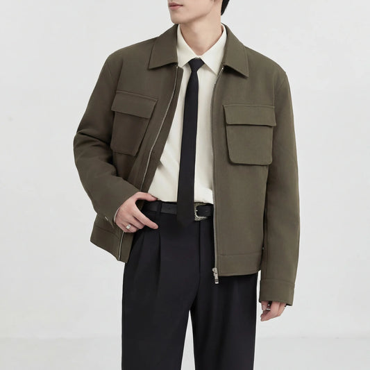 Men's Old Money Korean Casual Business Jacket | Minimalist Streetwear | Craftklart