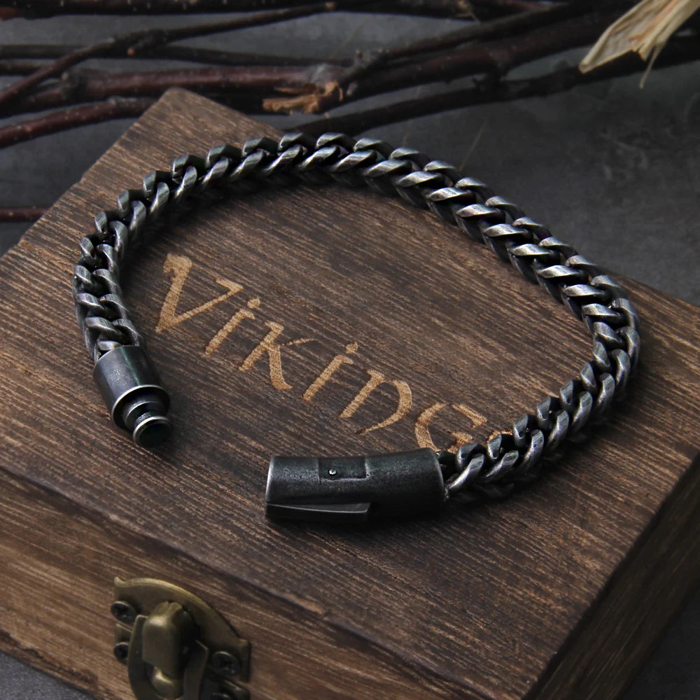 Men's Handmade Vintage Chain Link Bracelet | Minimalist Streetwear | Craftklart