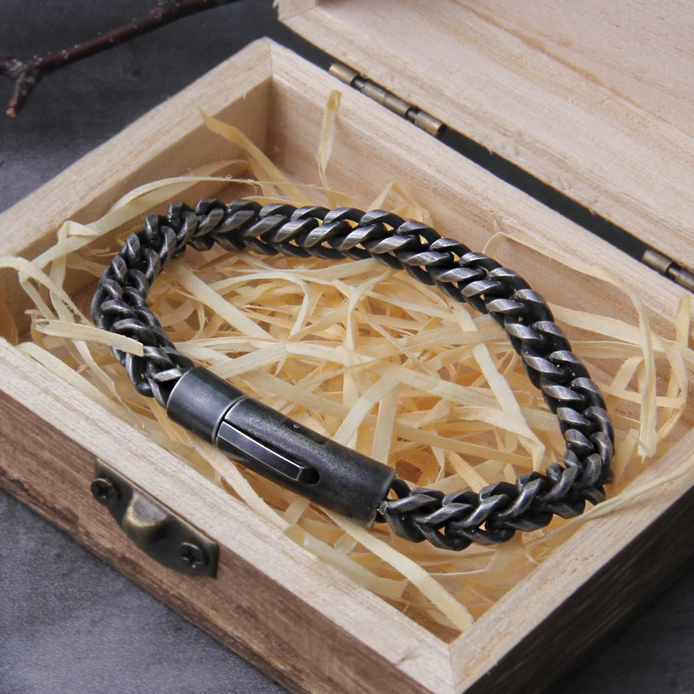 Men's Handmade Vintage Chain Link Bracelet | Minimalist Streetwear | Craftklart