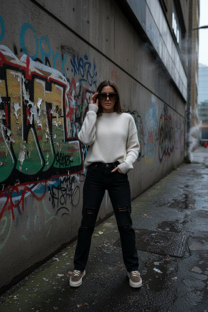 Urban Fashion & Streetwear | Craftklart oversized square sunglasses with brown gradient lenses and polycarbonate frame