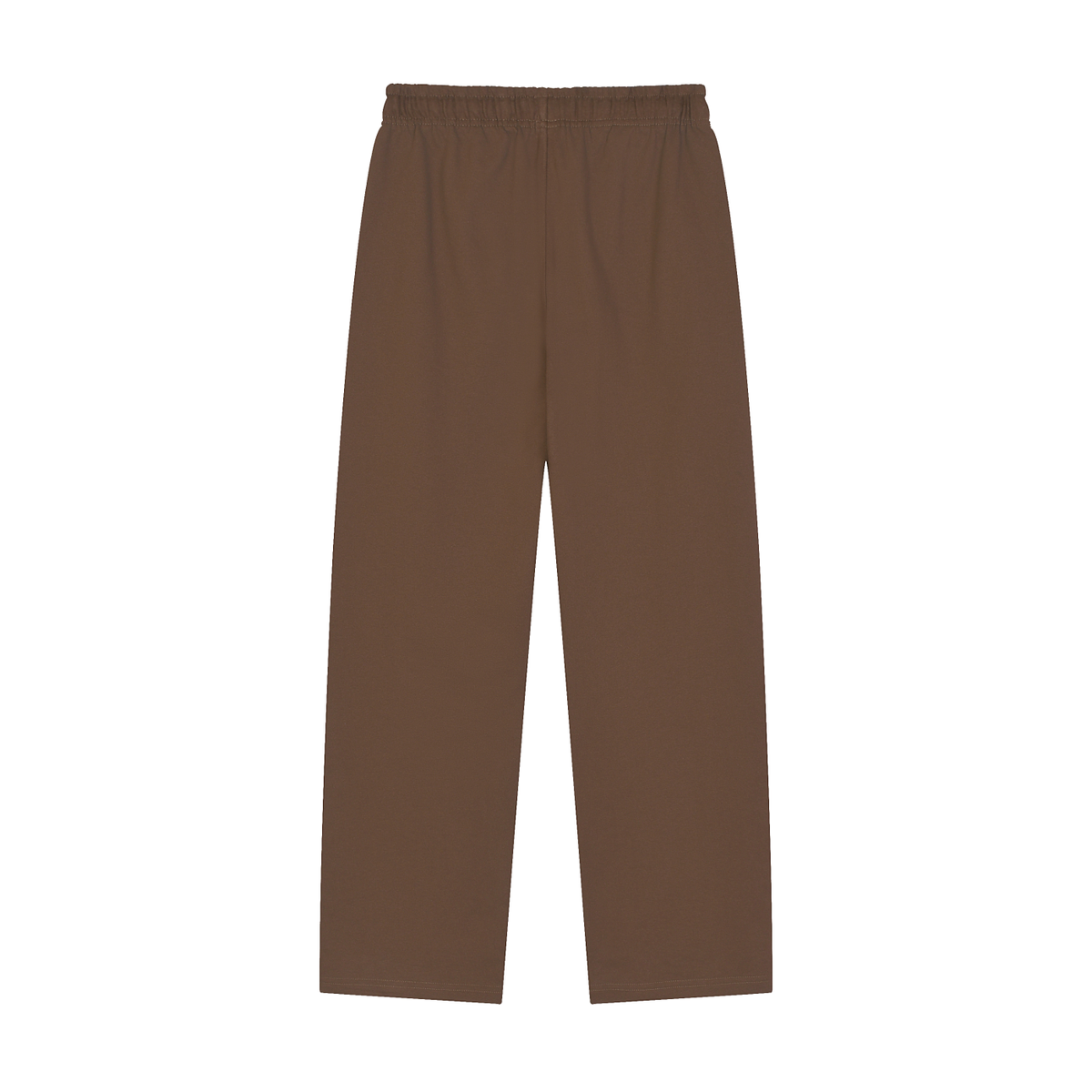 Urban Fashion & Streetwear | Craftklart brown straight-leg sweatpants with an elastic waistband and drawstring.