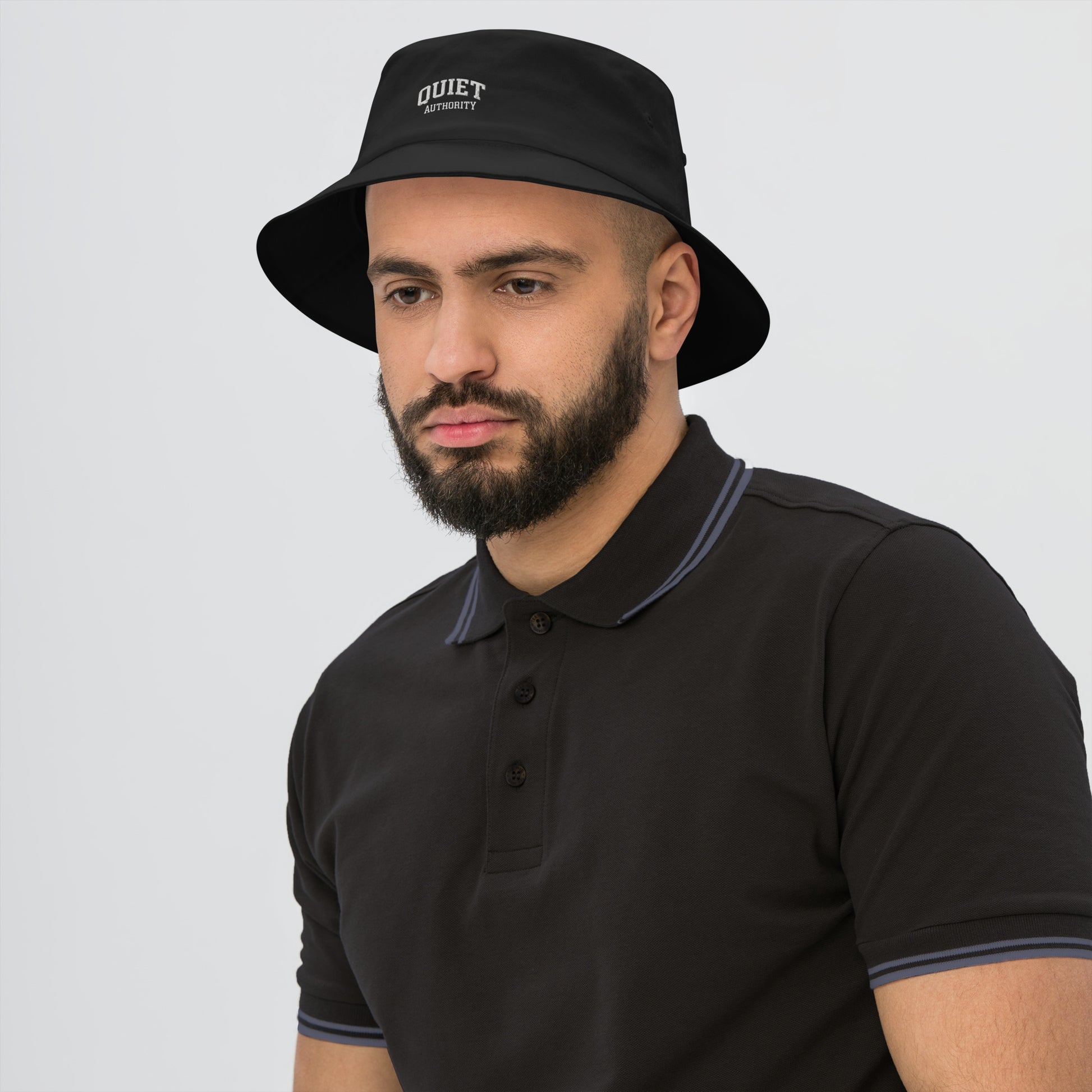 Quiet Authority Bucket Hat – Shadow Black | Minimalist Streetwear | Craftklart