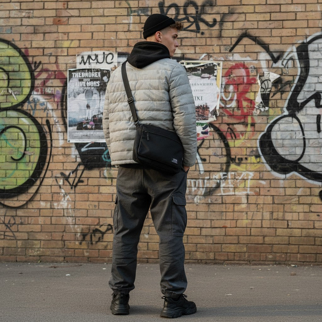 Urban Fashion & Streetwear | Craftklart lightweight gray camouflage puffer jacket with zipper and flip collar